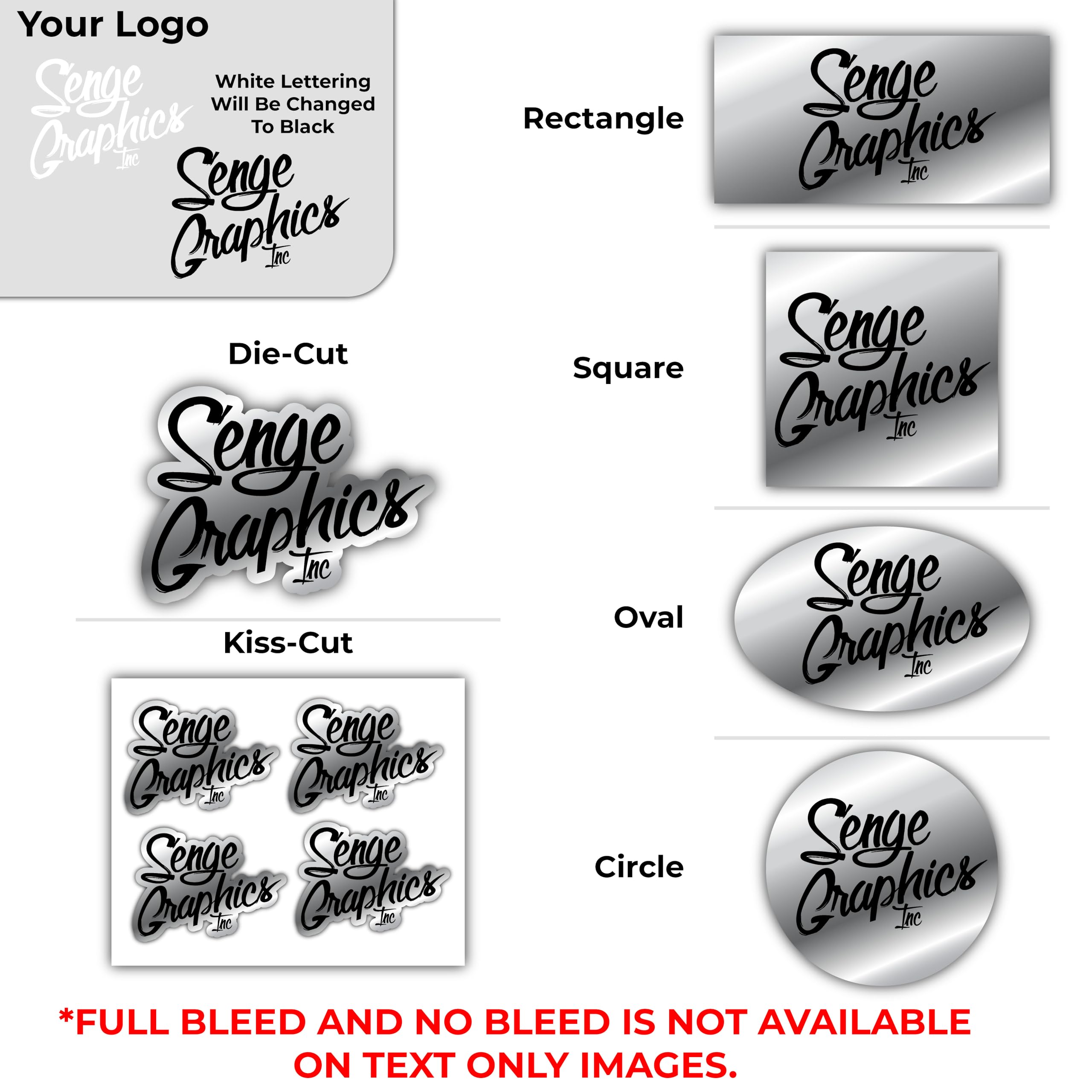 Custom Design Your Own Chrome Vinyl Decals Stickers Labels. Upload Your Photo, Text, Logo, Or Image. Uv Fade Resistant, Vinyl Ha