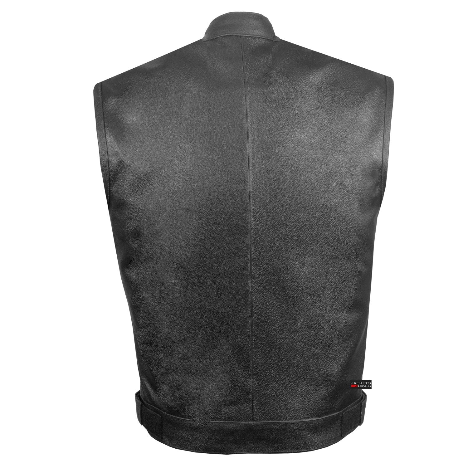 Soa Men'S Leather Motorcycle Concealed Gun Pockets Biker Club Vest W/Armor M