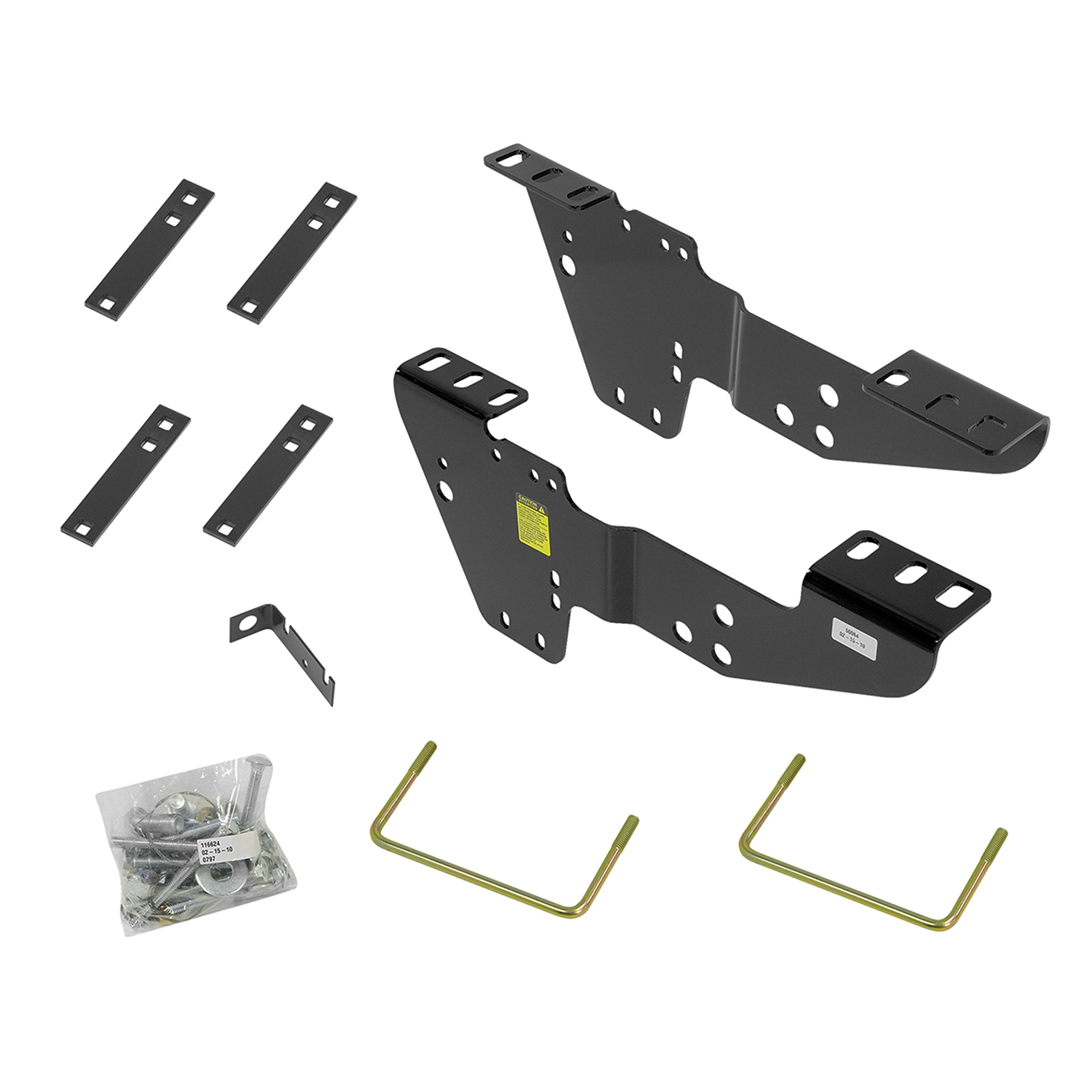 Draw-Tite Reese Fifth Wheel Hitch Mounting System Custom Bracket, Compatible with Select Chevrolet Silverado : GMC Sierra Black 
