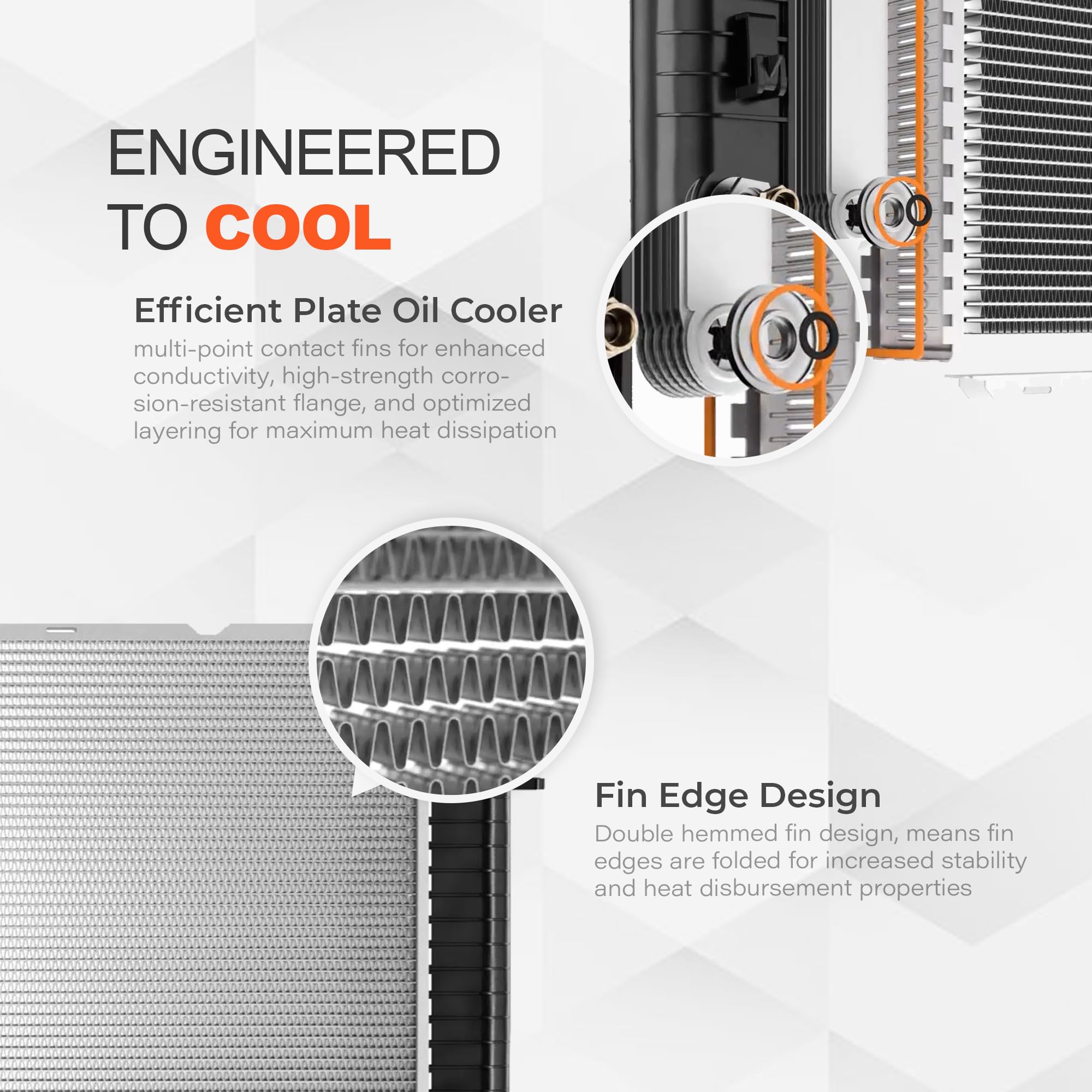 Klimoto Radiator | Compatible with Jeep TJ 1997-2006 Wrangler 1987-2006 2.4L 2.5L 4.0L 4.2L | Compatible with CH3010221 04087642