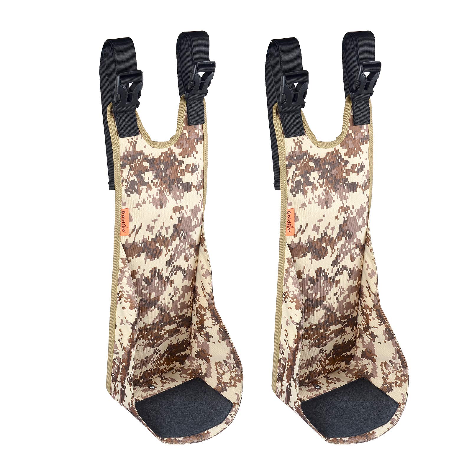 Goldfire Atv 4 Wheeler Accessories, 2 Pcs Atv Rear Passenger Foot Rest Atv Rear Seat Pegs Universal Adjustable Foldable Heavy Du