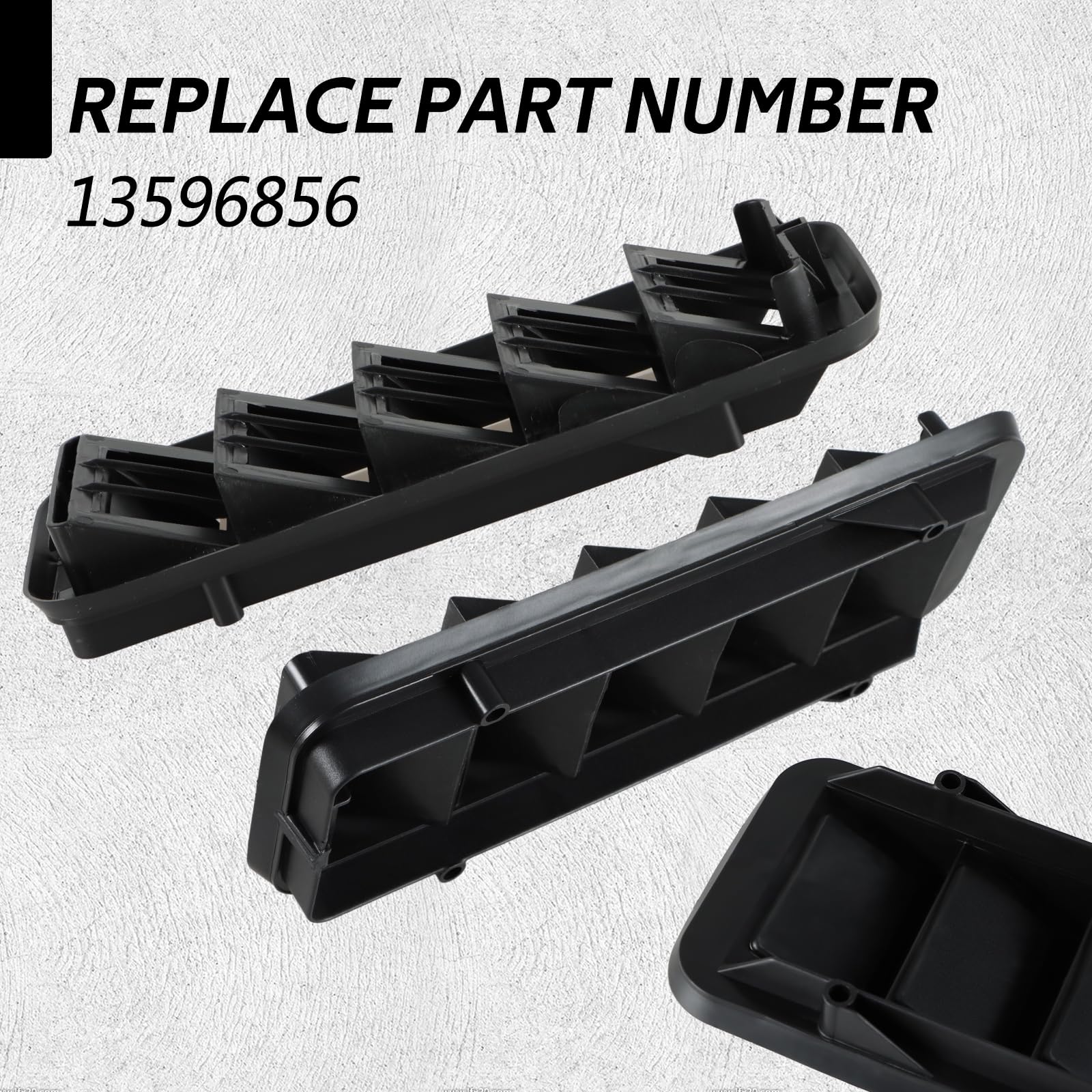 Kpalag 2Pcs Upgraded Back Panel Air Vent Relief Grille, Cabin Pressure Air Vent Relief Valve Panel Grille Compatible With Colorado Silverado 1500 2500 3500 Sierra 1500 2500 3500 Replace#: 13596856