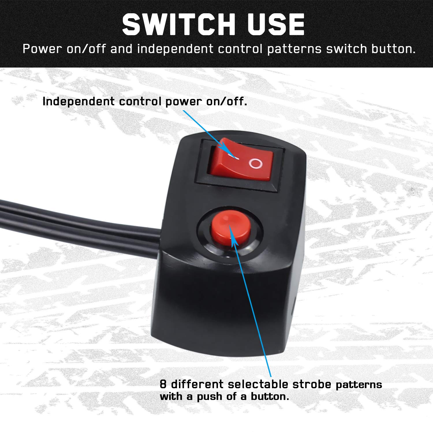 Linkitom 4Pcs Ultra Slim Sync Feature 24-Led Car Truck Surface Mount Emergency Hazard Warning Strobe Light (Amber&Green)