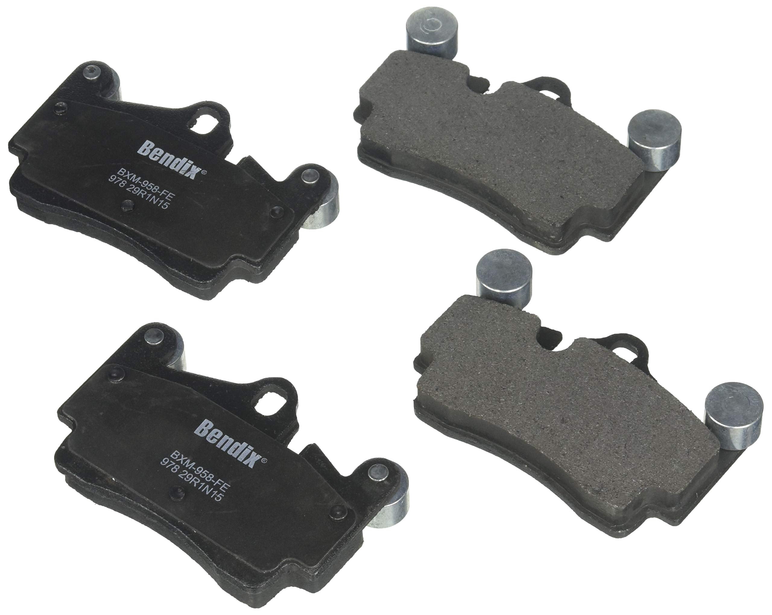 Bendix Priority1 Cfm978 Semi-Metallic Rear Brake Pads For Audi Q7 2015-2007, Porsche Cayenne 2006-2003, Cayenne 2010-2008, Volks