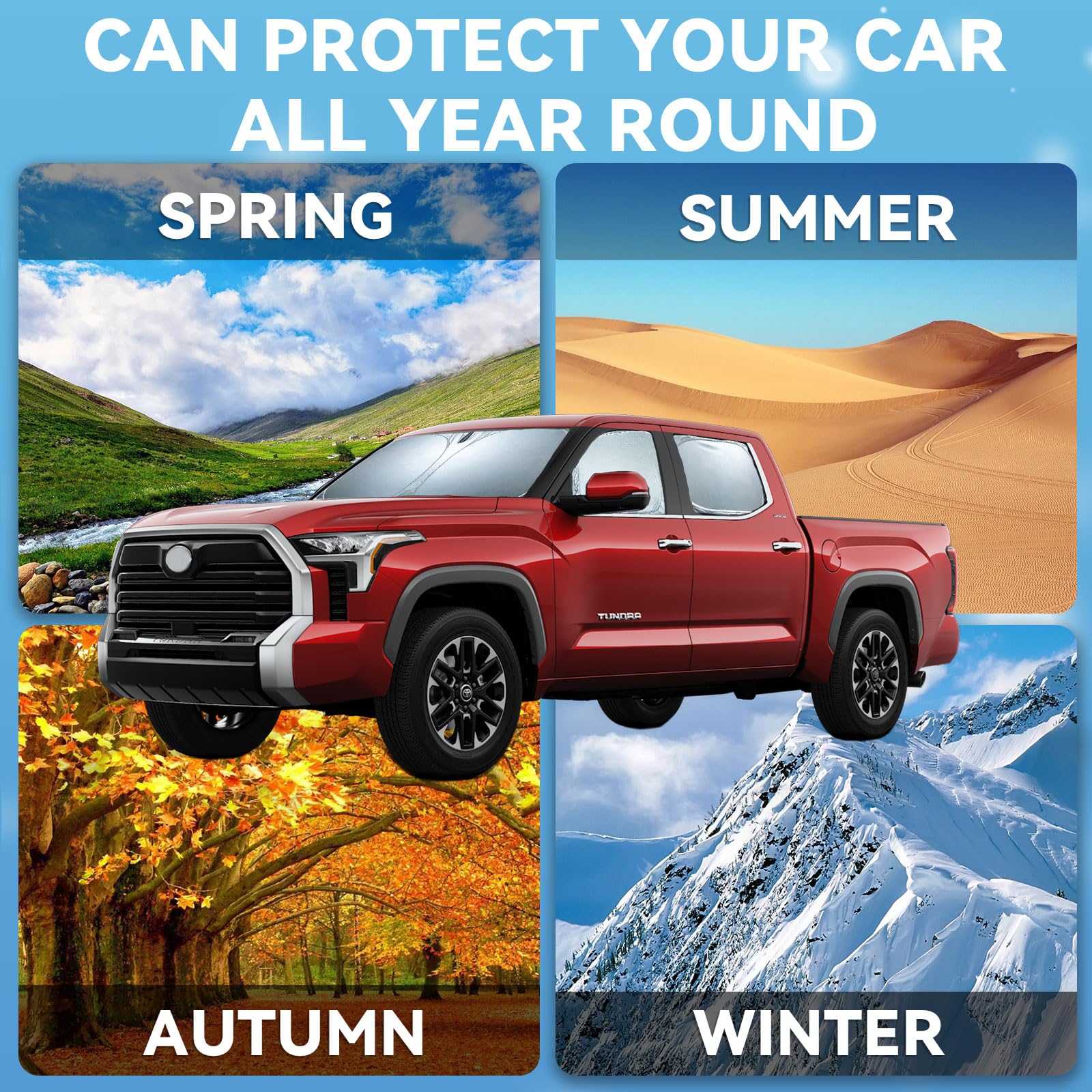 8 PCS Sun Shades for Ford Explorer Windshield Sunshade, 2-Layer Full Window Shades for Explorer 2020-2025 Front Rear Side Window