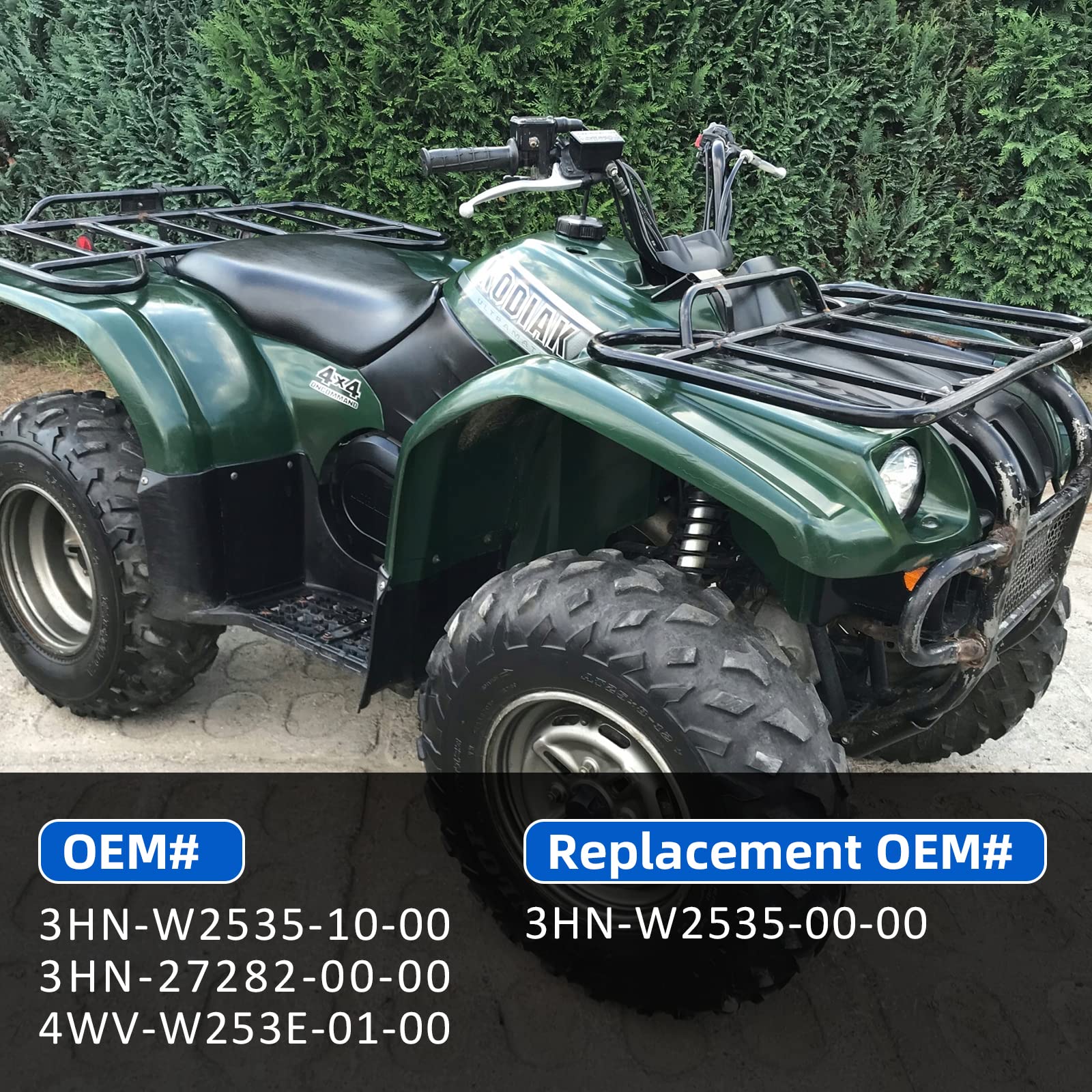 Front & Rear Brake Shoes For Yamaha Big Bear 350 1996-1998 Kodiak 400 1993-1998