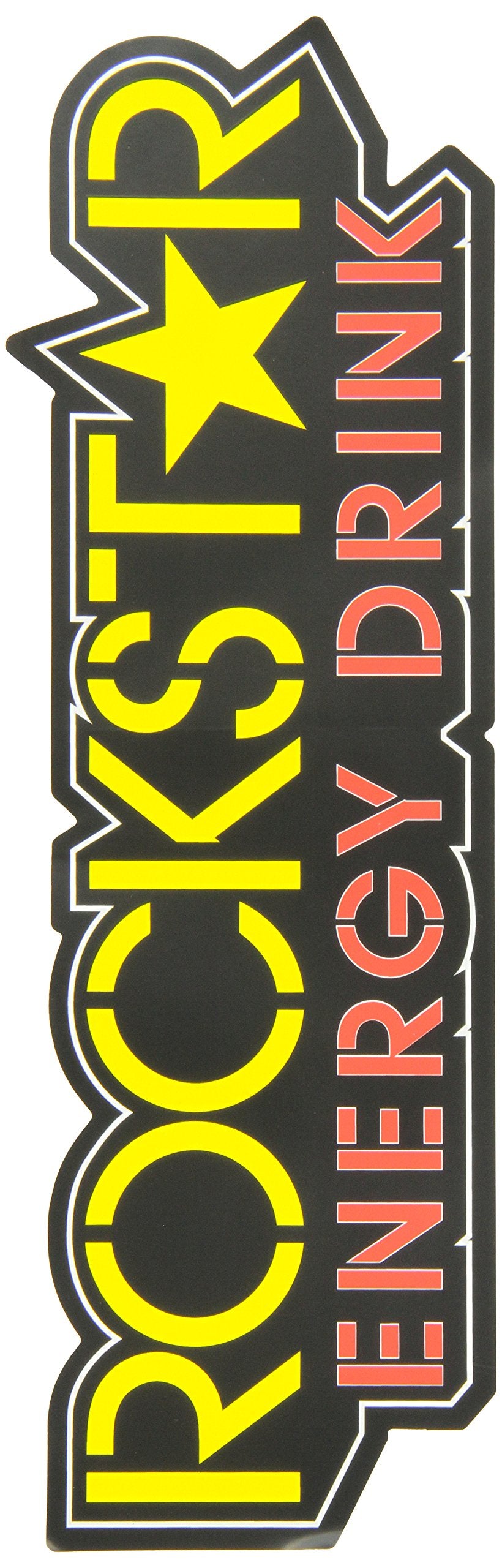 Factory Effex 15-94720 Yellow 1' (Rockstar Star Logo) Die-Cut Sticker