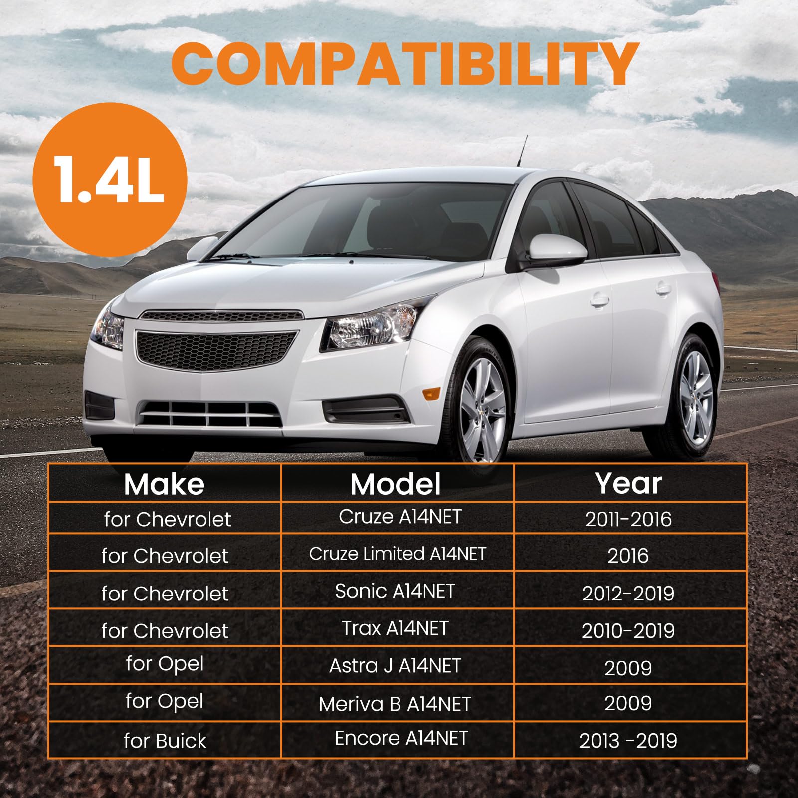 maXpeedingrods 667-203 Turbo Turbocharger, for Chevy Chevrolet Cruze 2011-2016, for Sonic 2012-2019, for Chevrolet Trax 2010-201