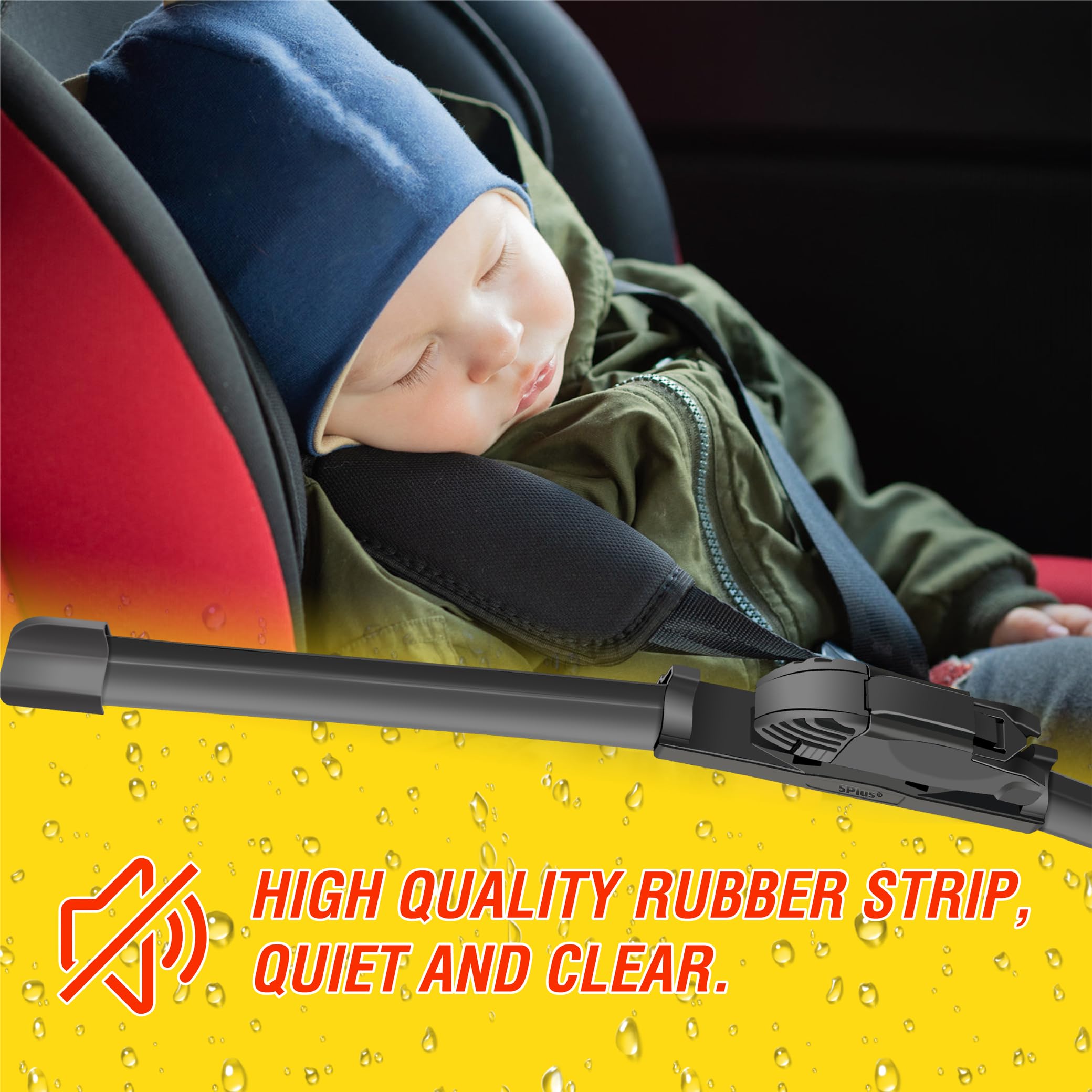 5 Plus Wiper Blades 24 22 Windshield Wiper Blades (Set Of 2),Automotive Replacement Windshield Wiper Blades Oem Quality Premium