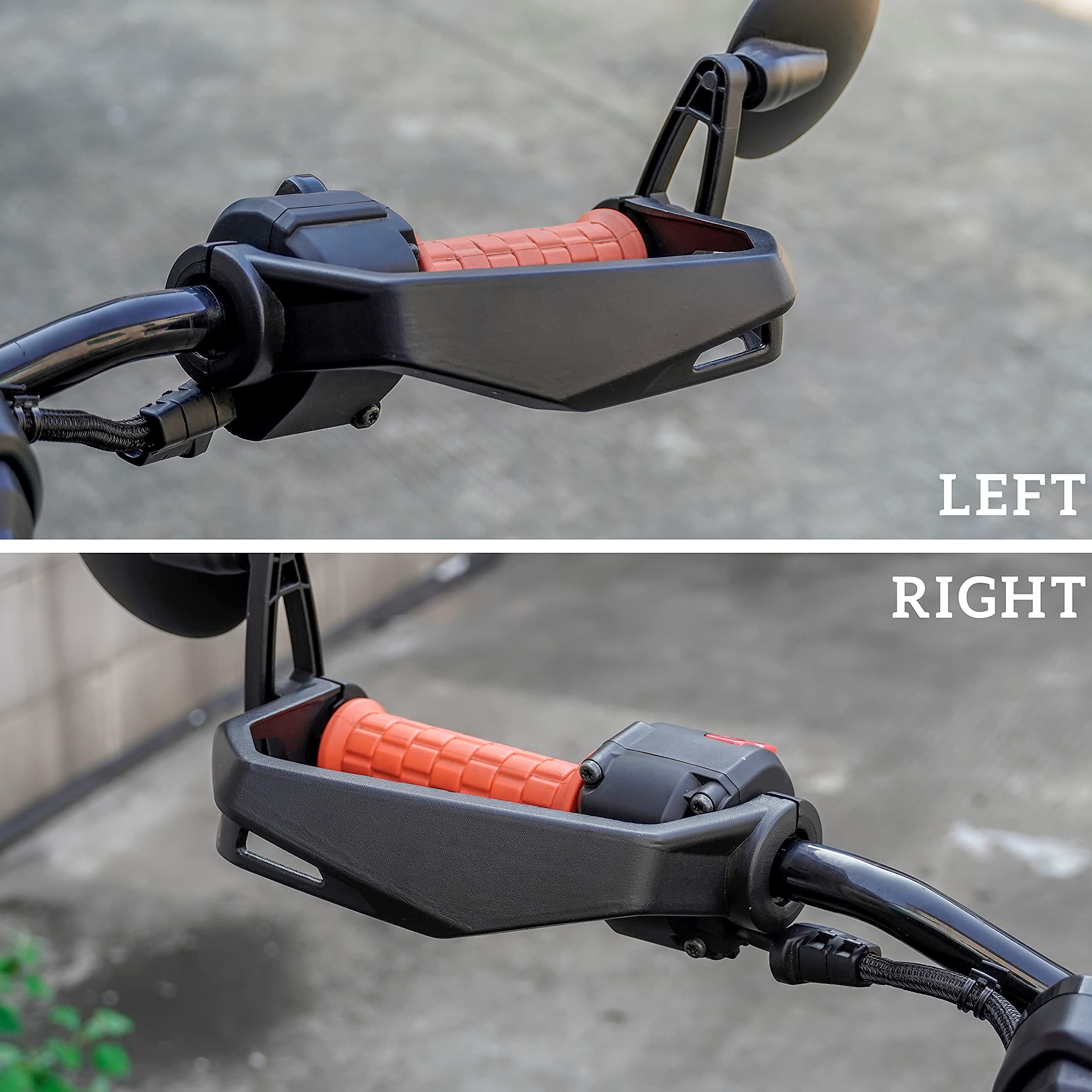 Sautvs Black Aluminum Handguards Hand Guards Kit For Can-Am Ryker 600 900 Sport & Ryker Rally Edition All Models Accessories (2Pcs, Replace #219400998)