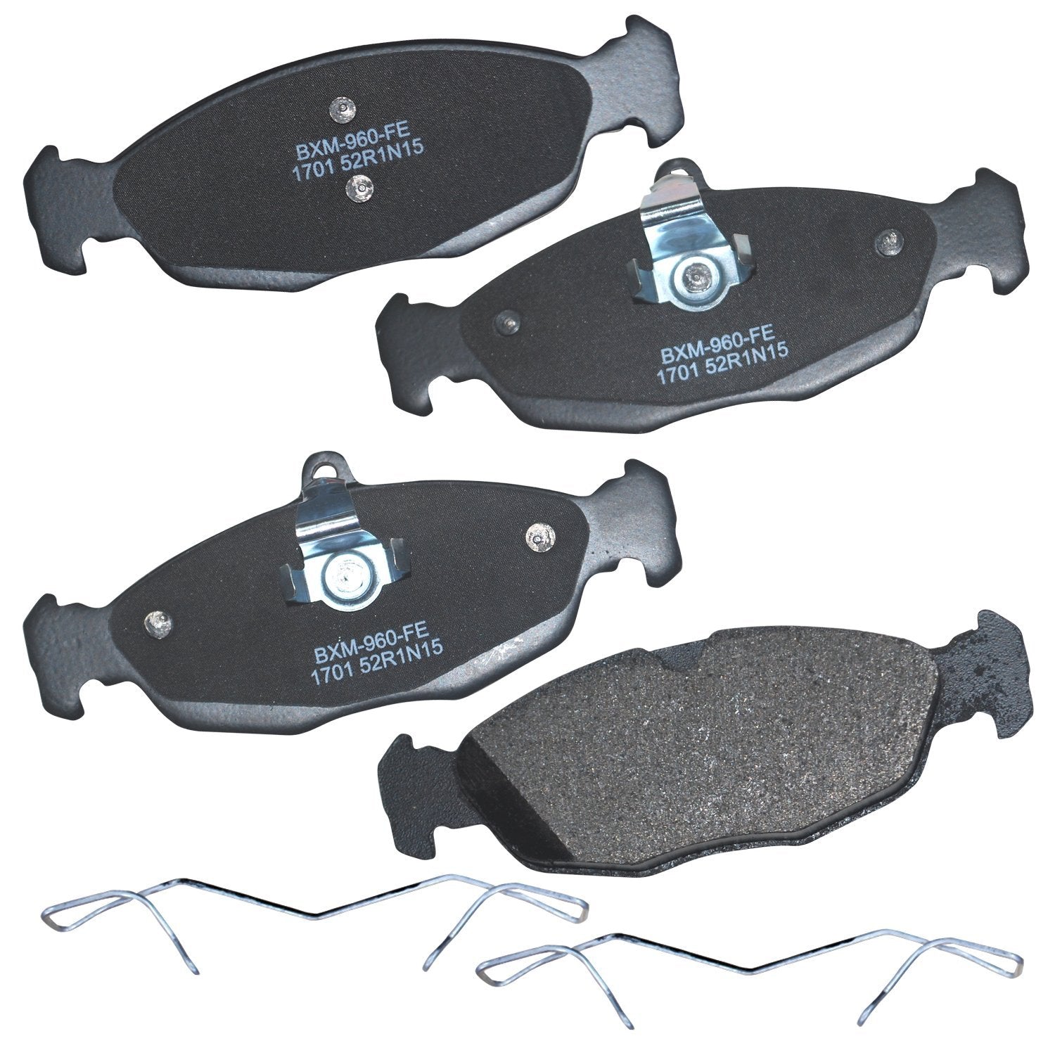 Bendix Premium Sbm1701 Semi-Metallic Rear Brake Pads For Jaguar Vanden Plas 1999-1998, Xj8 1999-1998, Xjr 1999-1998, Xjr 2008-20