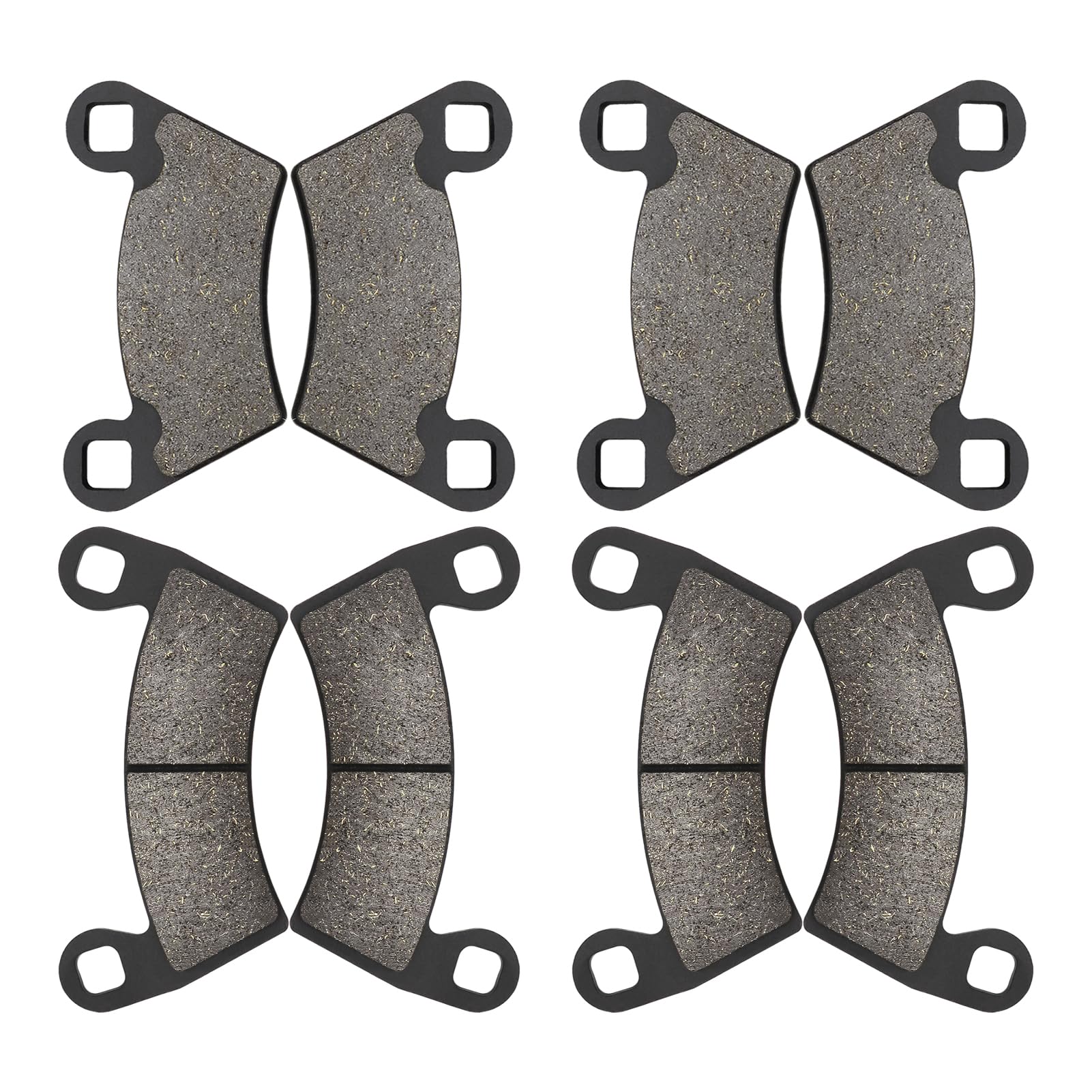 Front And Rear Brake Pads For Polaris Ranger 500 570 800 700 900, Rzr 900 Xp, Ranger 900 Xp, Ranger 800 Xp 4X4, Ranger Xp 700, Rzr 4 800, Rzr 900, Ranger 500 Crew, Ranger Diesel, Ranger Ev