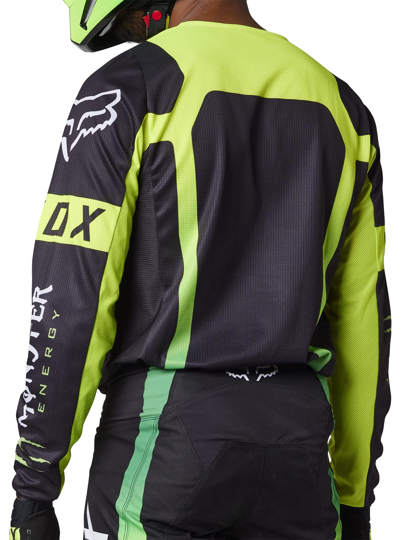 Fox Racing Men's 180 Monster Motocross Jersey, Black, X-Large - Durable Off-Road Gear for Optimal Performance