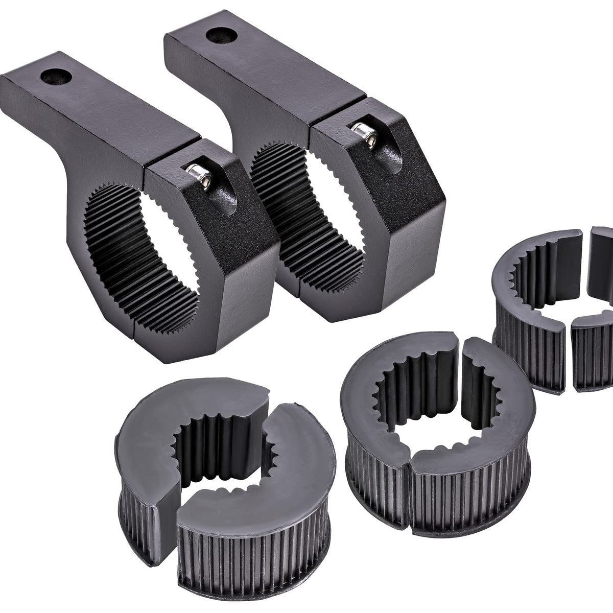 Lamphus Off-Road Light Mounting Bracket Bar Clamp Kits [1''/1.5''/1.75''/2'' Inch] [Horizontal Bar] [Aluminium] [2 Units] Bull R