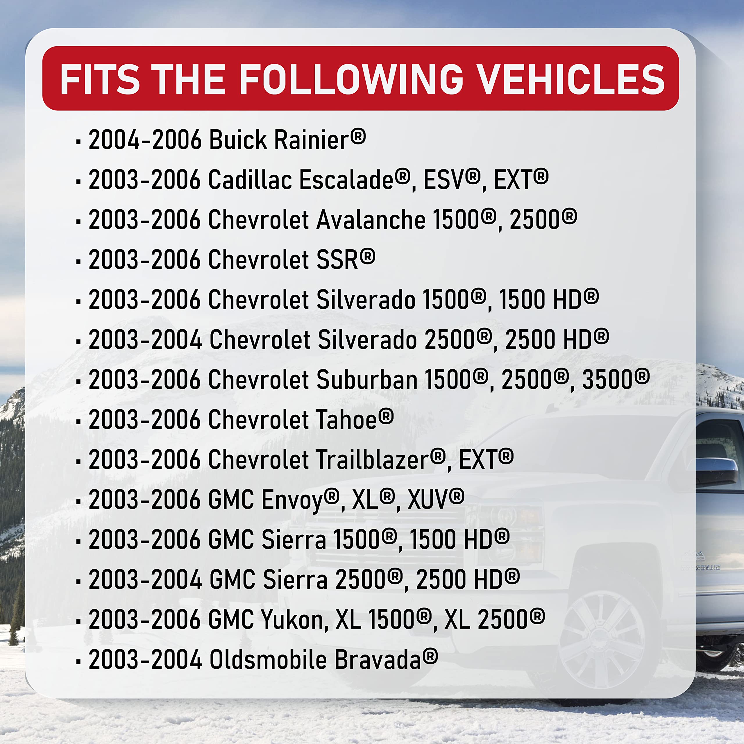 Hvac Blower Motor Resistor - Compatible With Chevy, Cadillac, Gmc And Other Gm Vehicles - Silverado, Trailblazer, Envoy, Sierra,