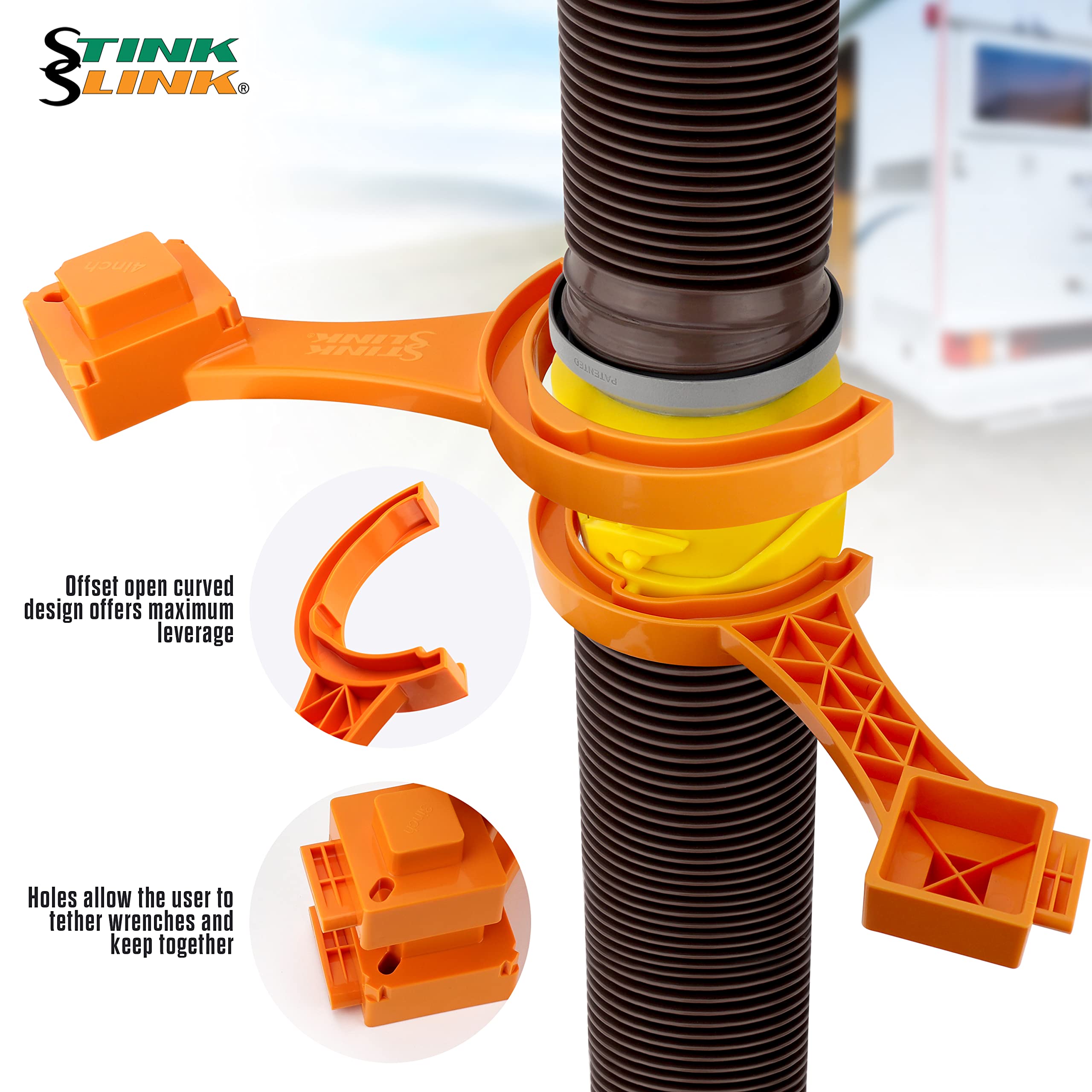 Stink Slink Original Universal Rv Sewer Hose Wrench Multi Tool