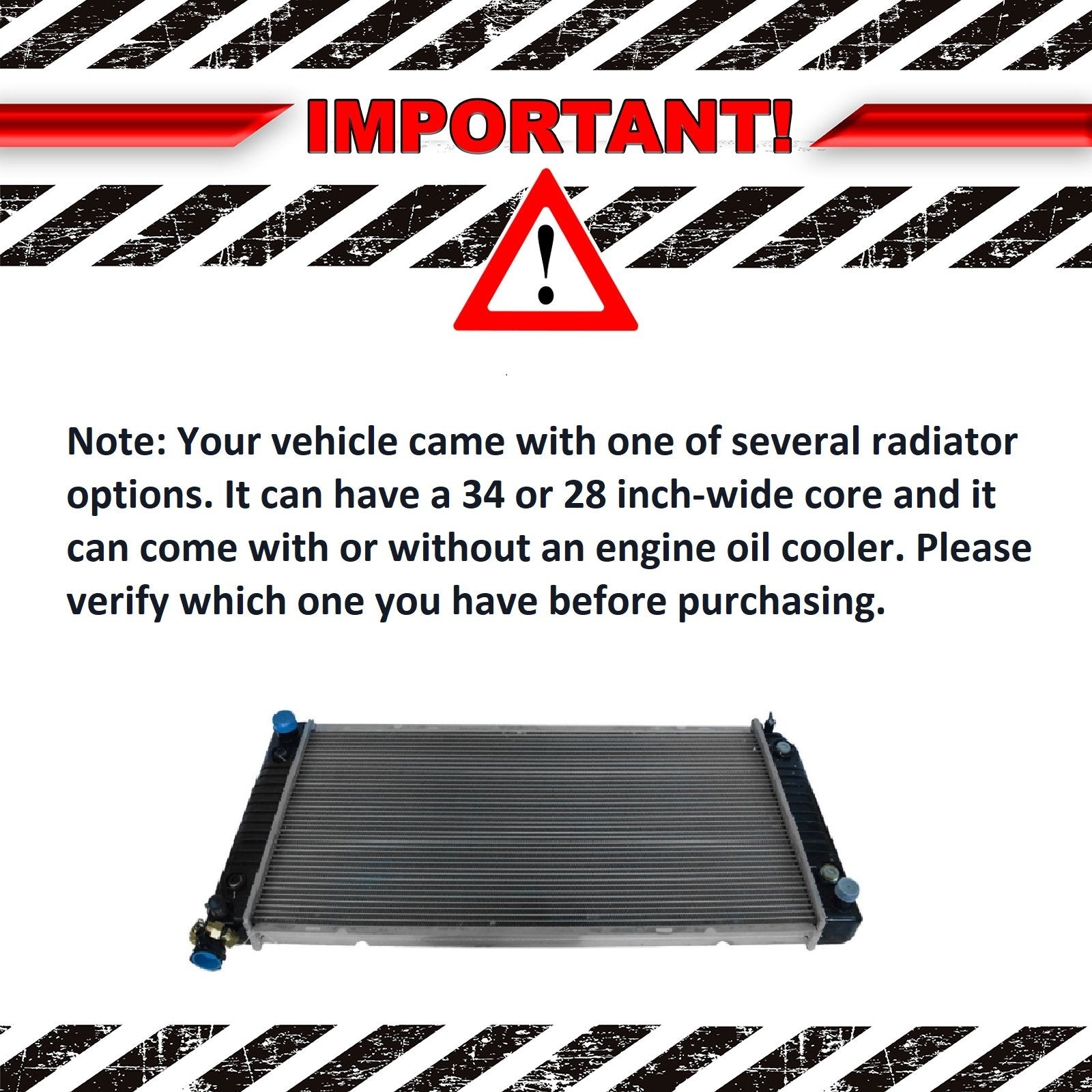 Trq Radiator Fits Chevy Gmc C/K Pickup Truck Suburban W/O Engine Oil Cooler