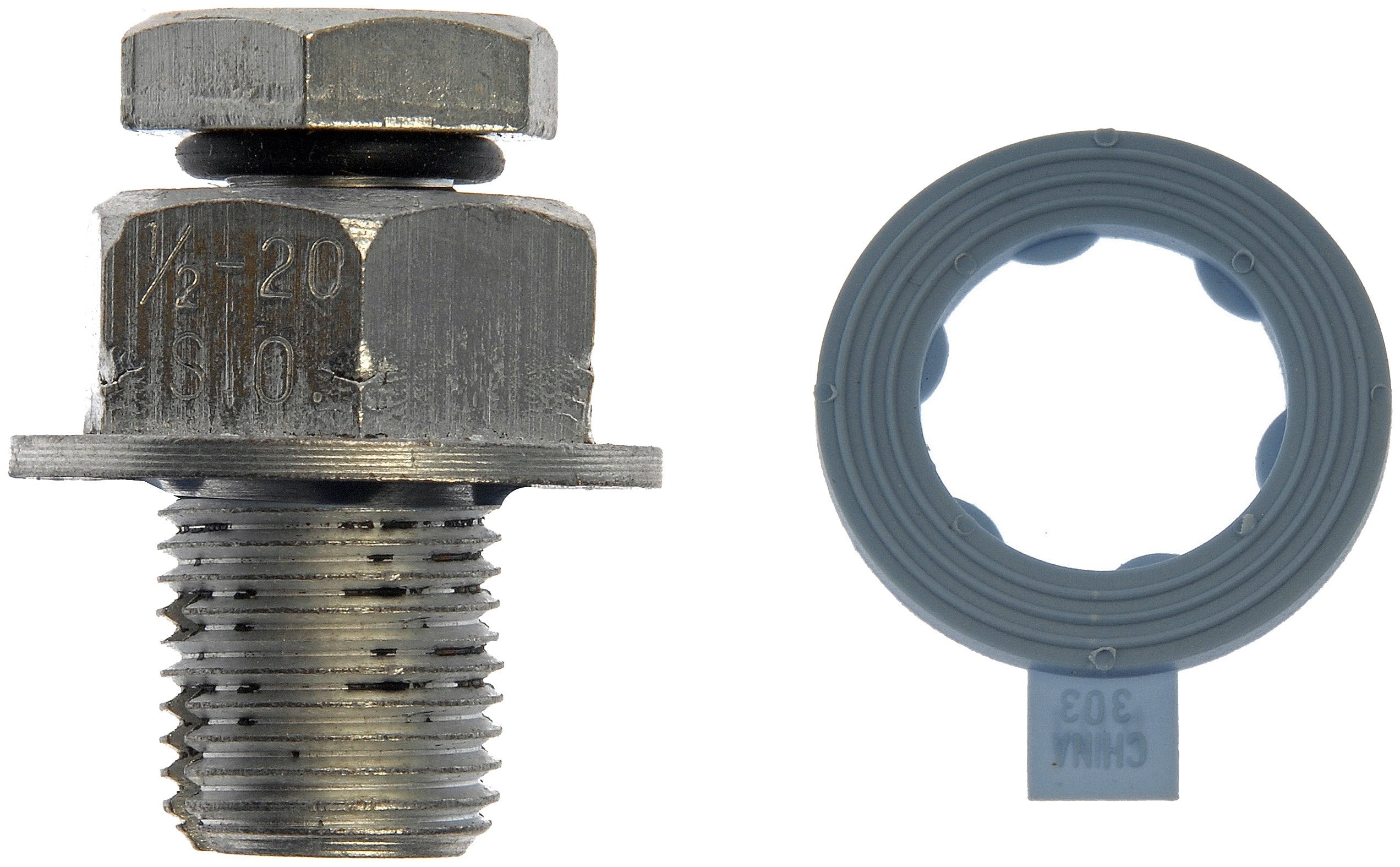 Dorman 65208 Oil Drain Plug Piggyback 1/2-20 S.O., Head Size 3/4 In.