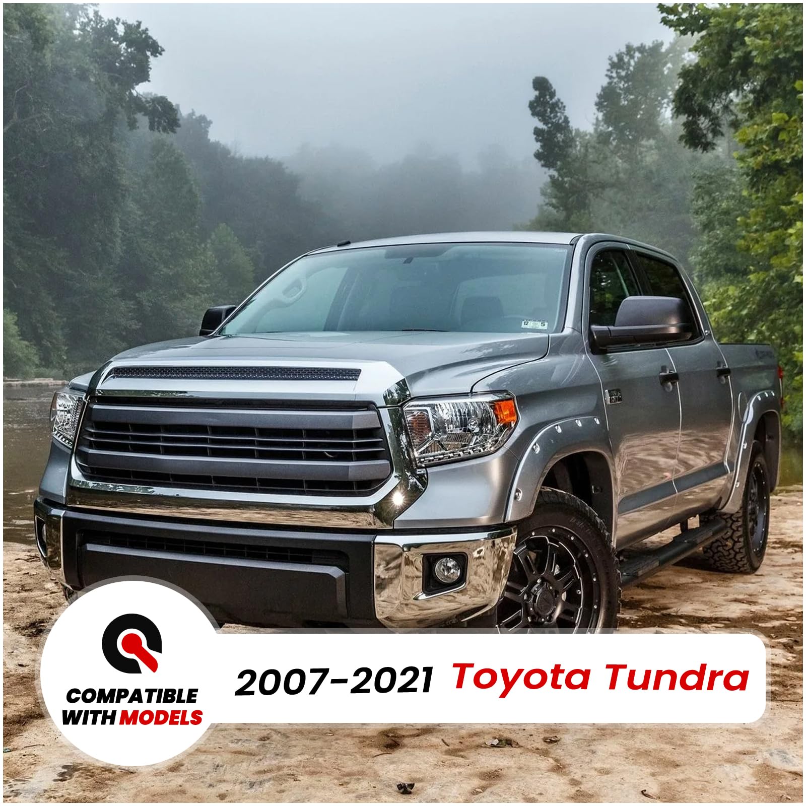 Iaqwe Truck Tailgate Assist Shock 73219 Compatible With 2007-2021 Toyota Tundra Xk50, Trunk Lift Support Shocksfit For Toyota Tu