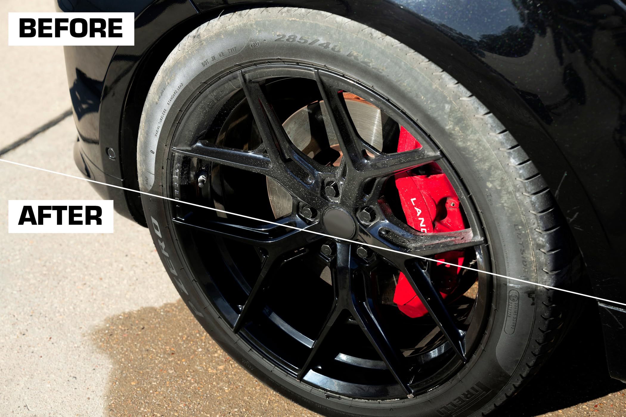 Black Magic 120217 Tire Wet, 23Oz (Pack Of 2) -Specially Formulated Tire Shine To Keep Them Looking Wet, Black, And Glossy With