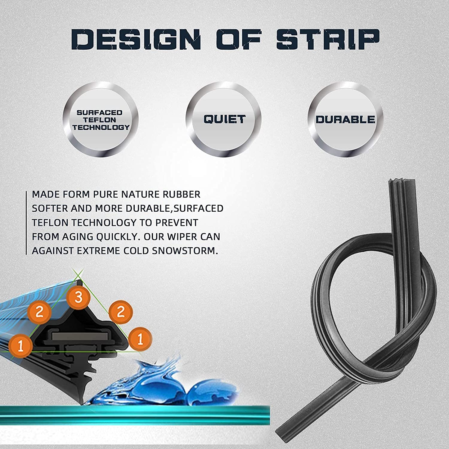 Autoboo 16''+14''+14'' Windshield Wipers With 10'' Rear Wiper Blade Replacement For Toyota Fj Cruiser 2014 2013 2012 2011 2010 2