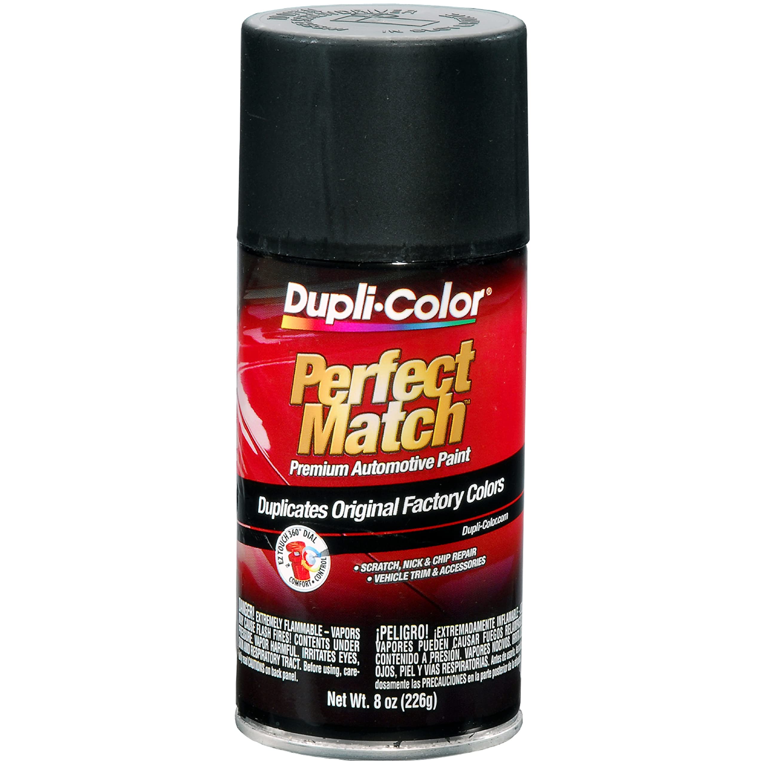 Dupli-Color Ebun01047 Perfect Match Automotive Spray Paint - Universal Flat Black - 8 Oz. Aerosol Can