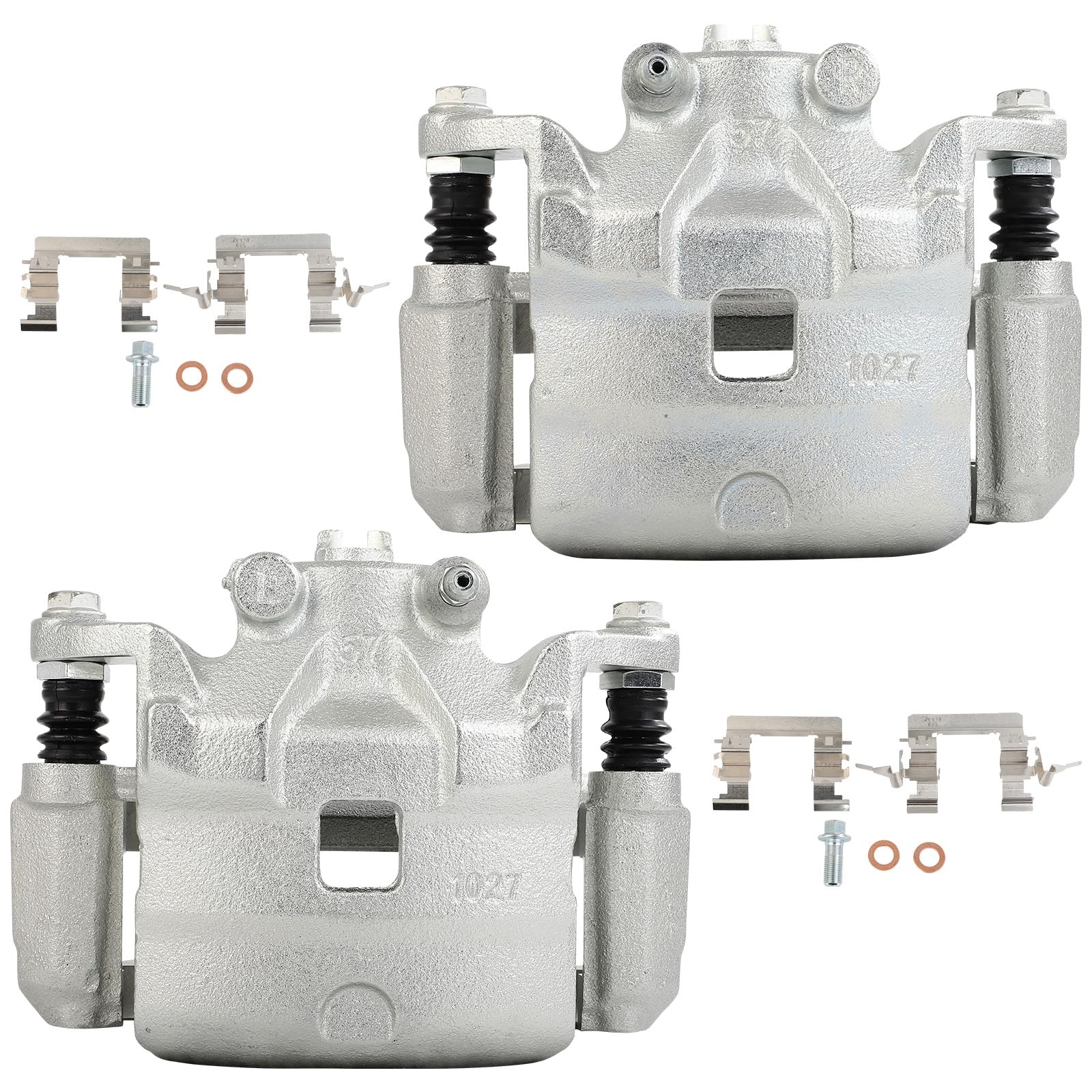cciyu 19B6640 19B6641 Front Left & Right Disc Brake Caliper Assembly With Bracket For Nissan For Sentra 2011-2017,For Nissan For