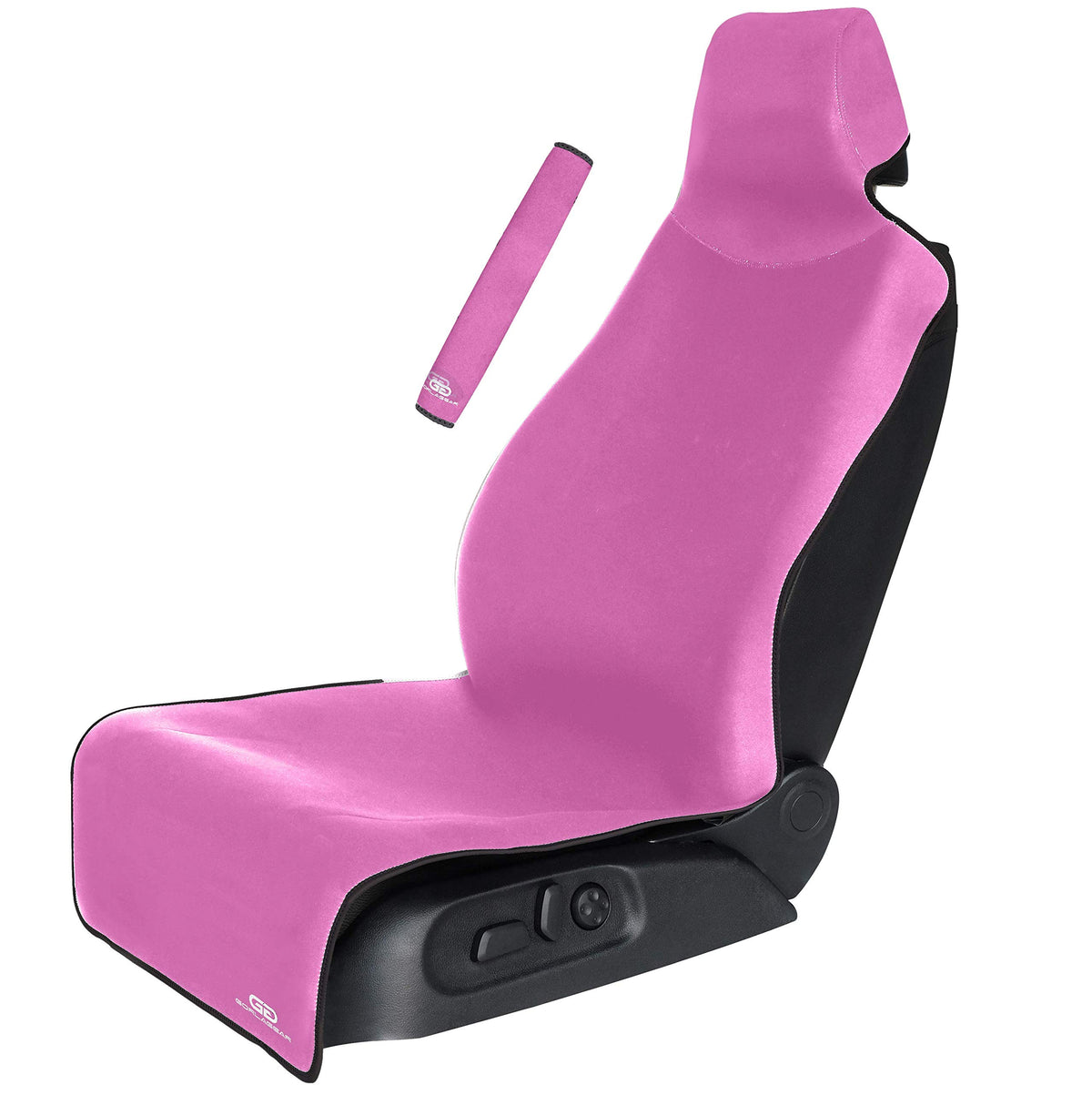 Gorla Gear Pink Premium Universal Fit Waterproof Stain Resistant Car Seat Cover Neoprene Non-Slip Bucket Seat Dog & Car Seat Pro