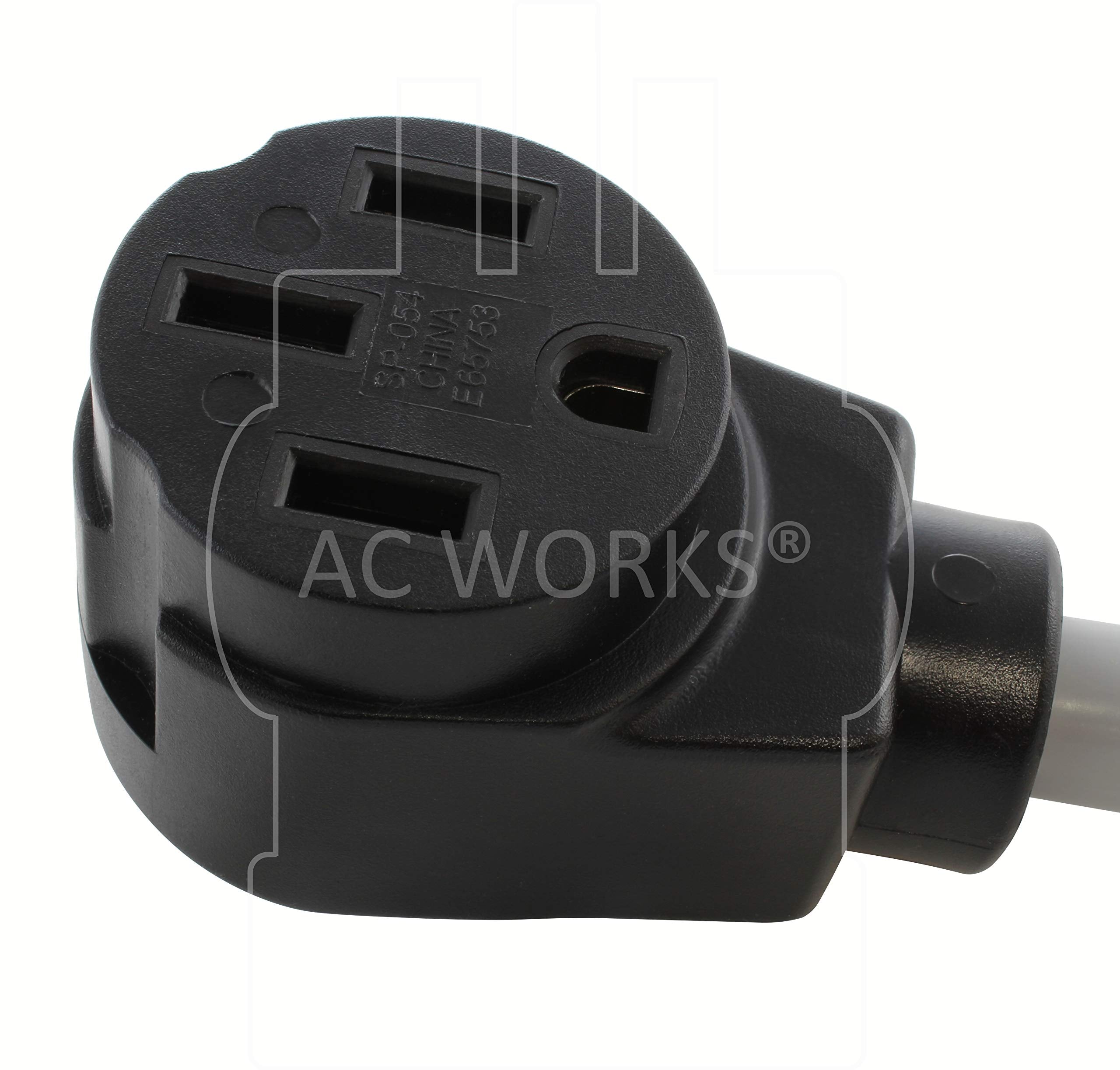 Ac Works Electric Vehicle Charging Adapter For Tesla Use (L15-30 30A 250V 3-Phase To Tesla)