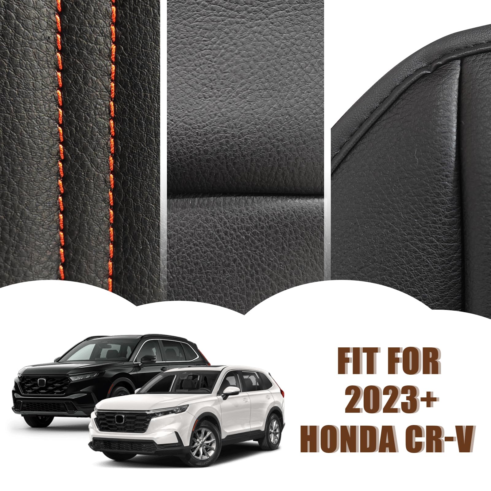 Muslogy for CRV 2024 2023 Center Console Pad Armrest Cover Vegan Leather Extra Soft Accessories Armrest Protector Compatible wit