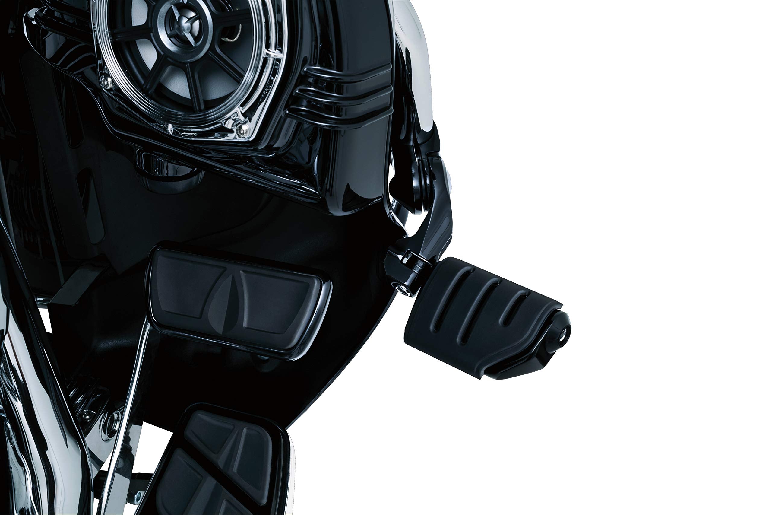 Kuryakyn 7583 Motorcycle Foot Controls: Tour-Tech Short Arm Cruise Mounts With Trident Dually Pegs For 1-1/4'' Engine Guards/Tub