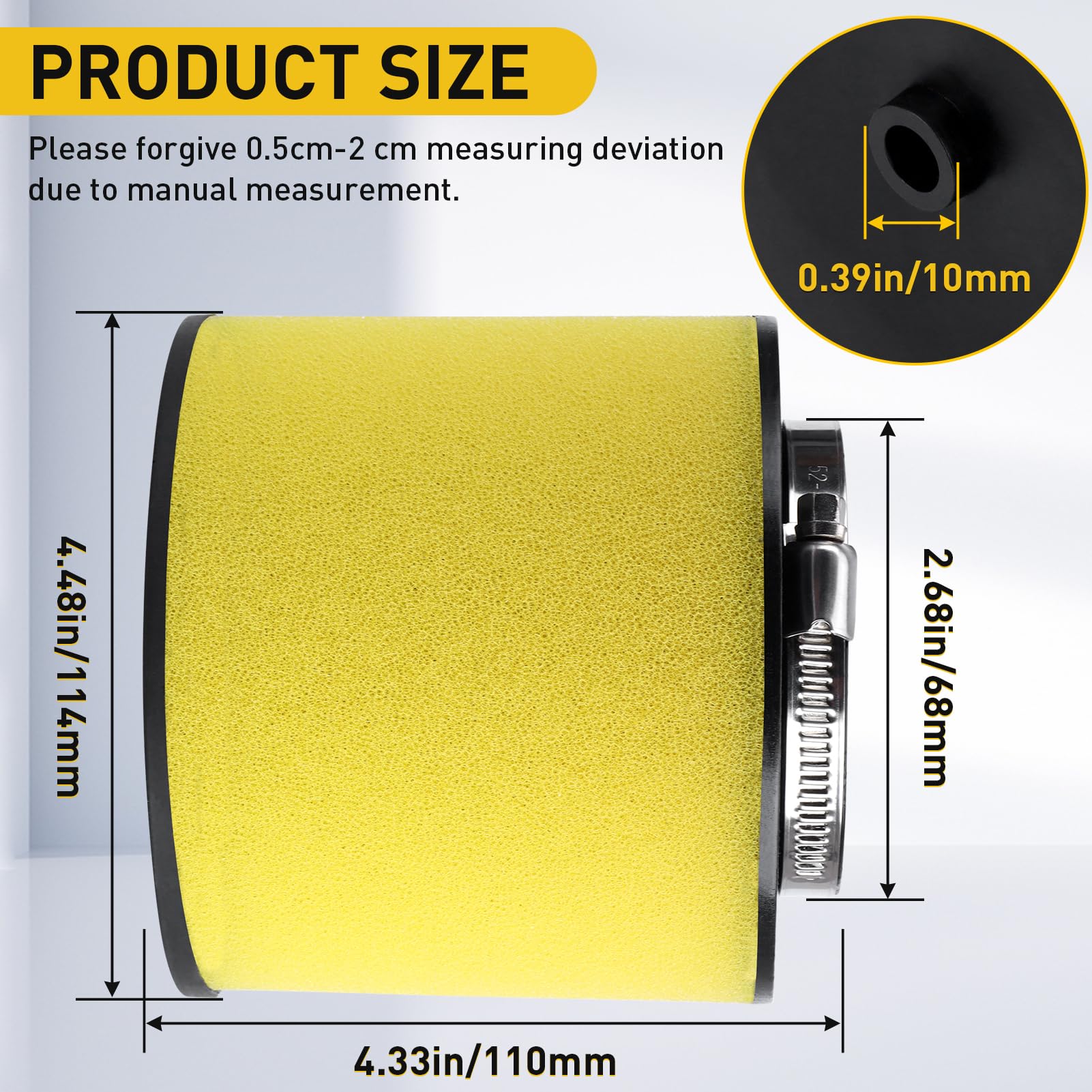 Foreman 450 Air Filter Replacement for Honda Rancher 350 TRX350FE TRX350TM TRX350TE Rancher 400 TRX400FA TRX400FGA Foreman 450 4