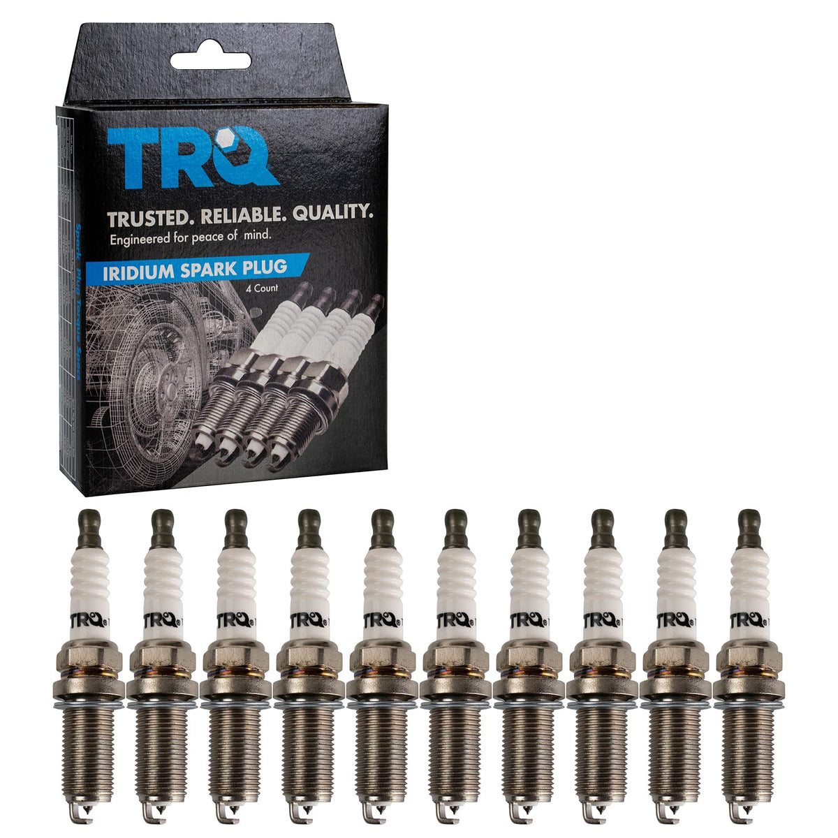 Trq Iridium Spark Plugs Engine Tune Up Ignition Kit 10 Piece Set