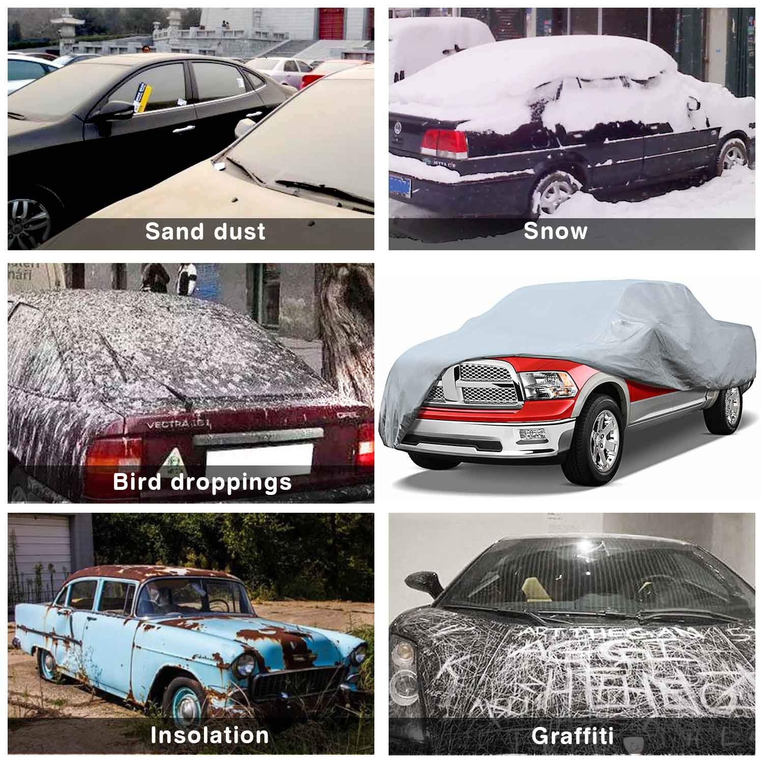 Leader Accessories Xtreme Guard Jeep Car Cover Waterproof All Weather Compatible For Jeep Wrangler 2 Door Cj,Yj, Tj,&Jk