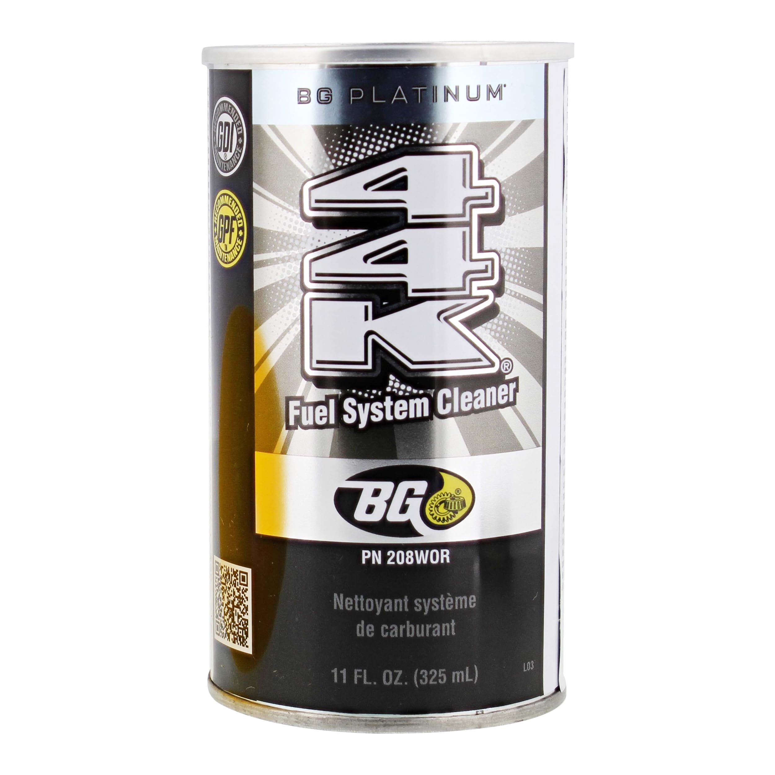 Bg 44K Fuel System Cleaner Power Enhancer 4 Pack 11Oz Bottle