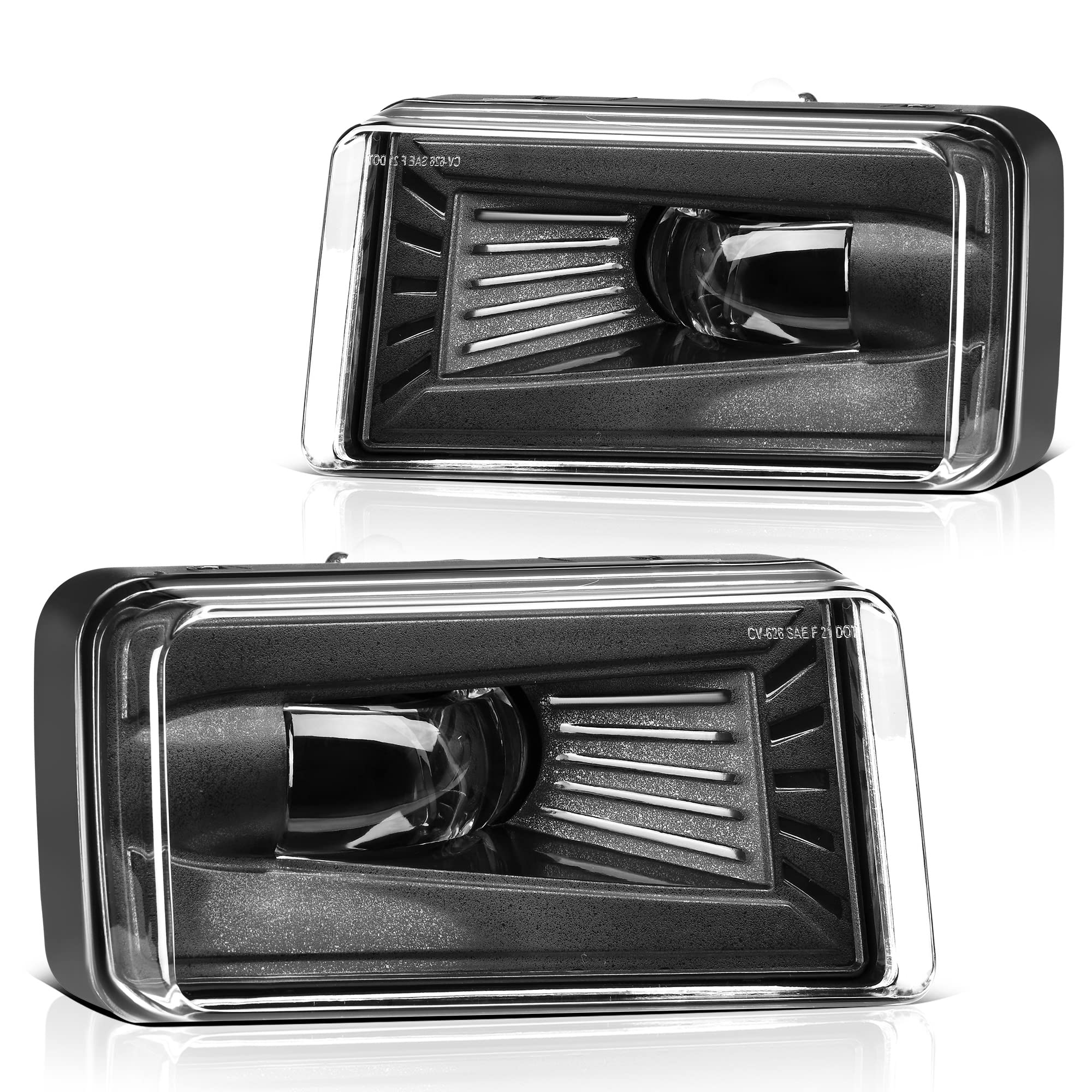 Autosaver88 Fog Lights Led Compatible With 2007 2008 2009 2010 2011 2012 2013 2014 2015 Chevy Silverado 1500/07-14 Silverado 250