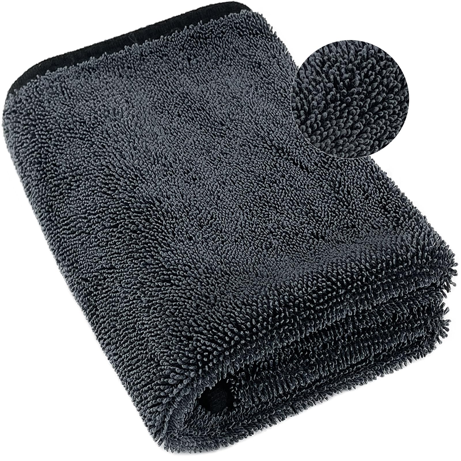 Airlab Microfiber Towels For Cars Drying Extra Large Super Absorbent Cleaning Cloth Auto Detailing Ultra Soft, Lint-Free, Streak-Free 600Gsm, 24'' X 35'', 1 Pack