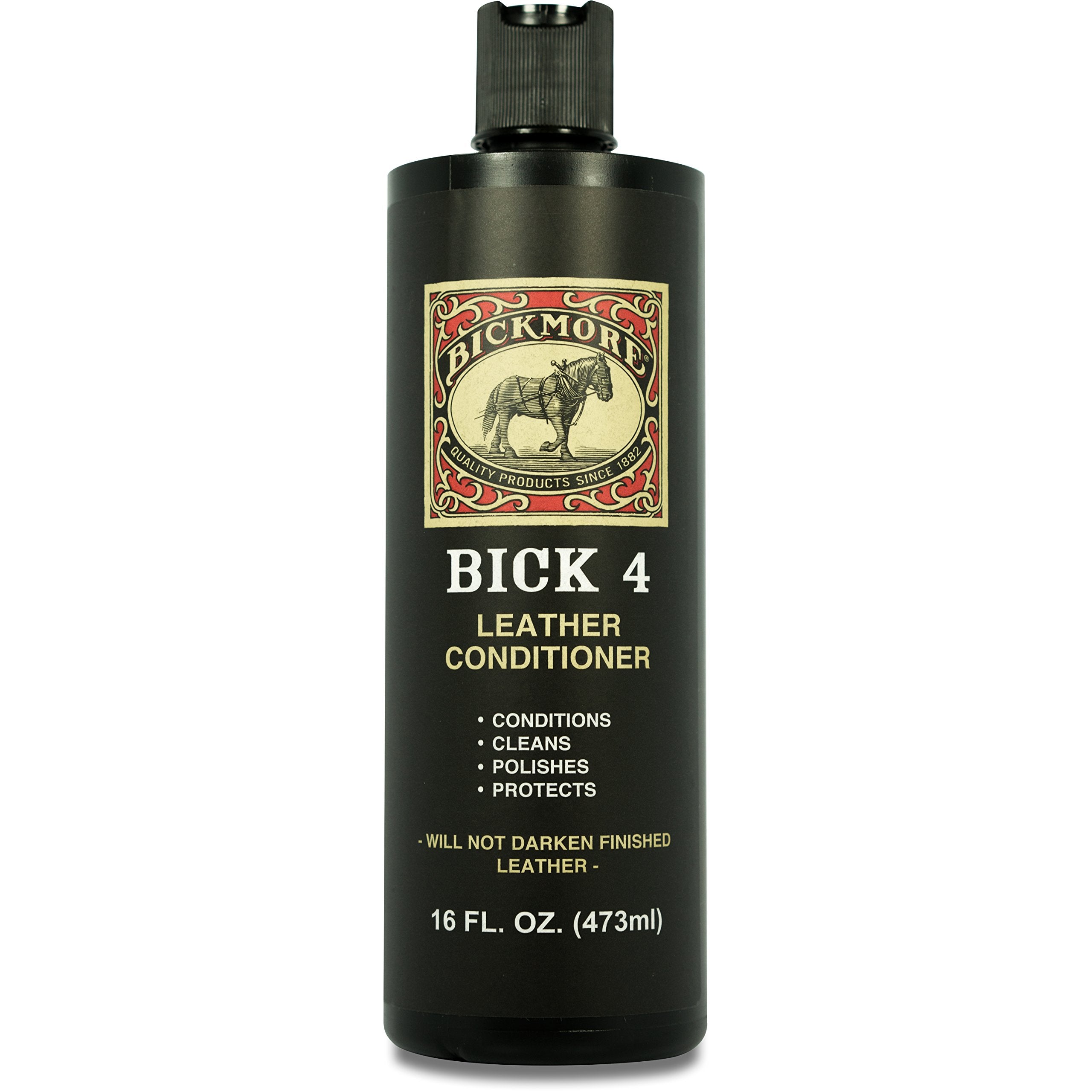 Bickmore Bick 4 Leather Conditioner 16 Fl Oz - Best Since 1882 - Cleaner & Conditioner - Restore Polish & Protect All Smooth Fin
