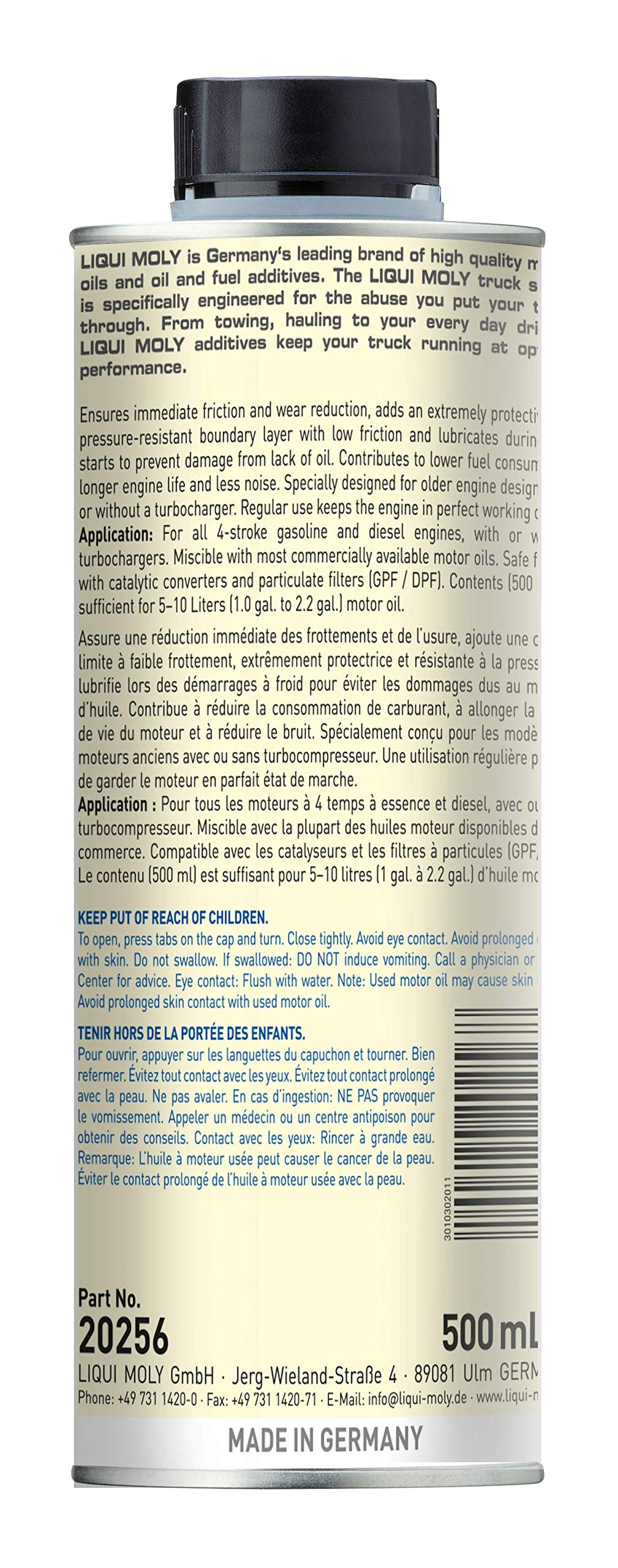 Liqui Moly Truck Series Oil Treatment | 500 Ml | Oil Additive | Sku: 20256