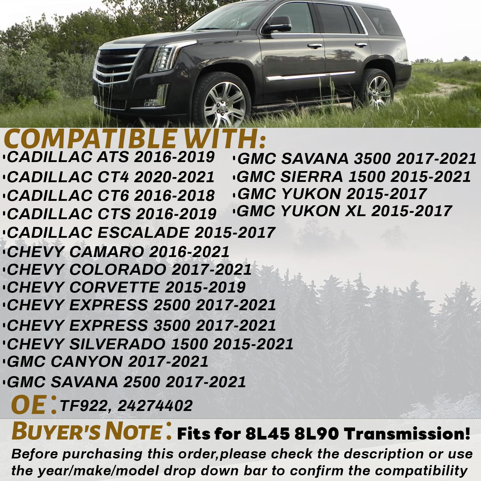 4L60E Transmission Filter with Gasket Kits Compatible with Chevy Tahoe Blazer Silverado 1500 2500 Suburban 1500 2500 GMC Cadilla