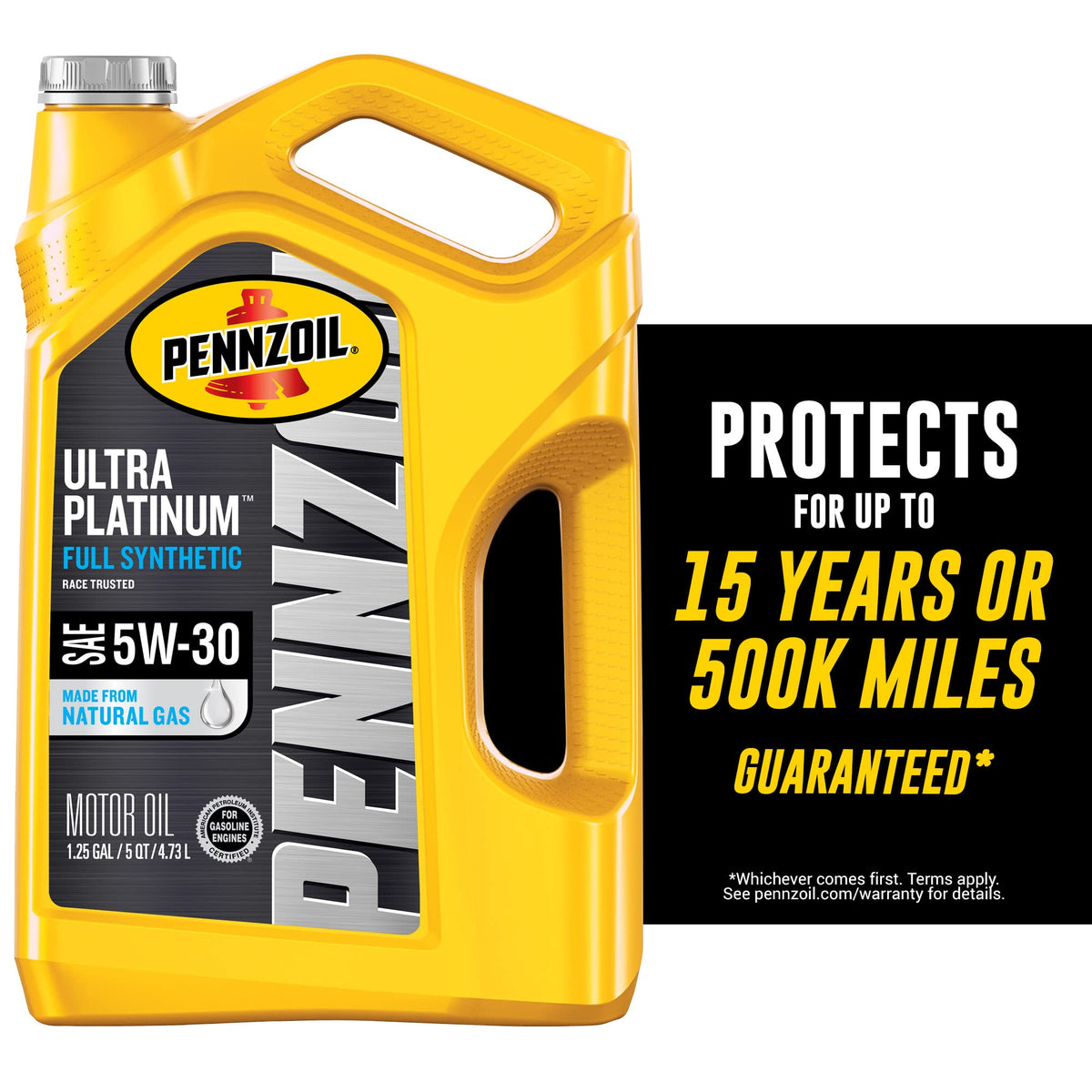 Pennzoil Ultra Platinum Full Synthetic 5W-30 Motor Oil (5-Quart, Case Of 3)