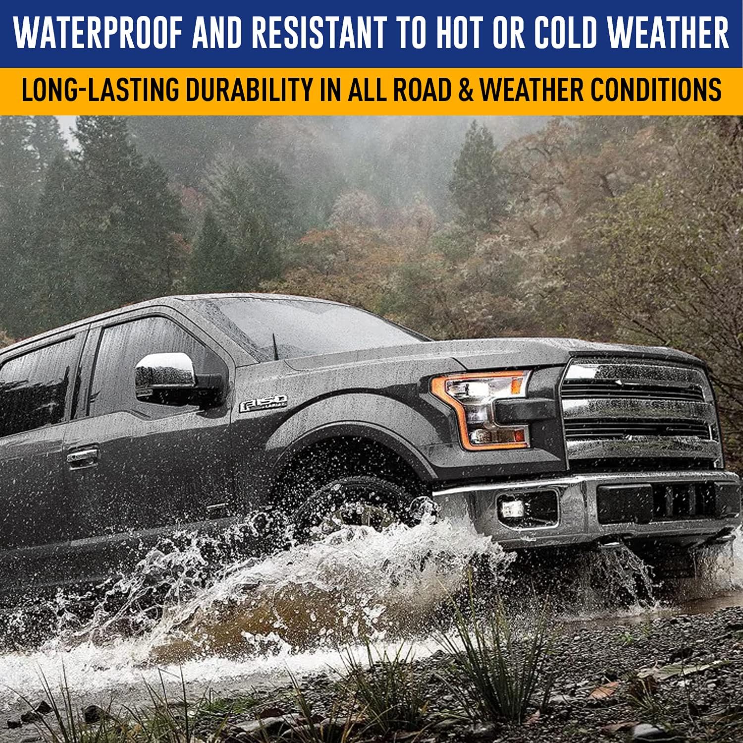 TN TrunkNets Bullet Antenna for Ford F150 (2009-2024) - 4.25 Durable Black Car Wash-Proof FM AM Accessory - 30 Caliber Design