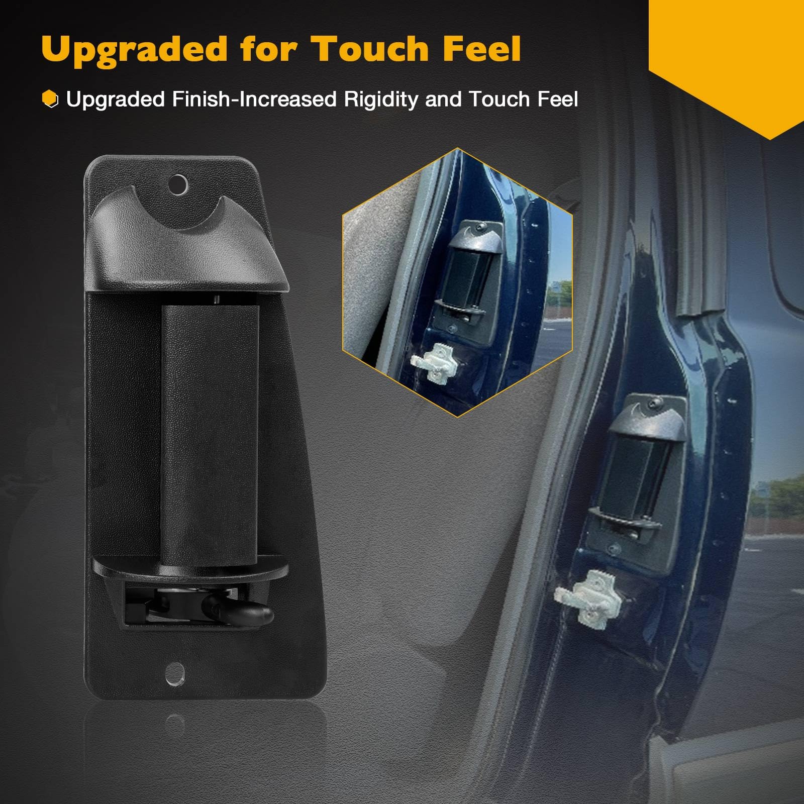 Extended Cab Door Handle Rear Left Driver And Right Passgenger Side  For 1999-2007 Chevy Silverado Gmc Sierra 1500 2500 3500  Re