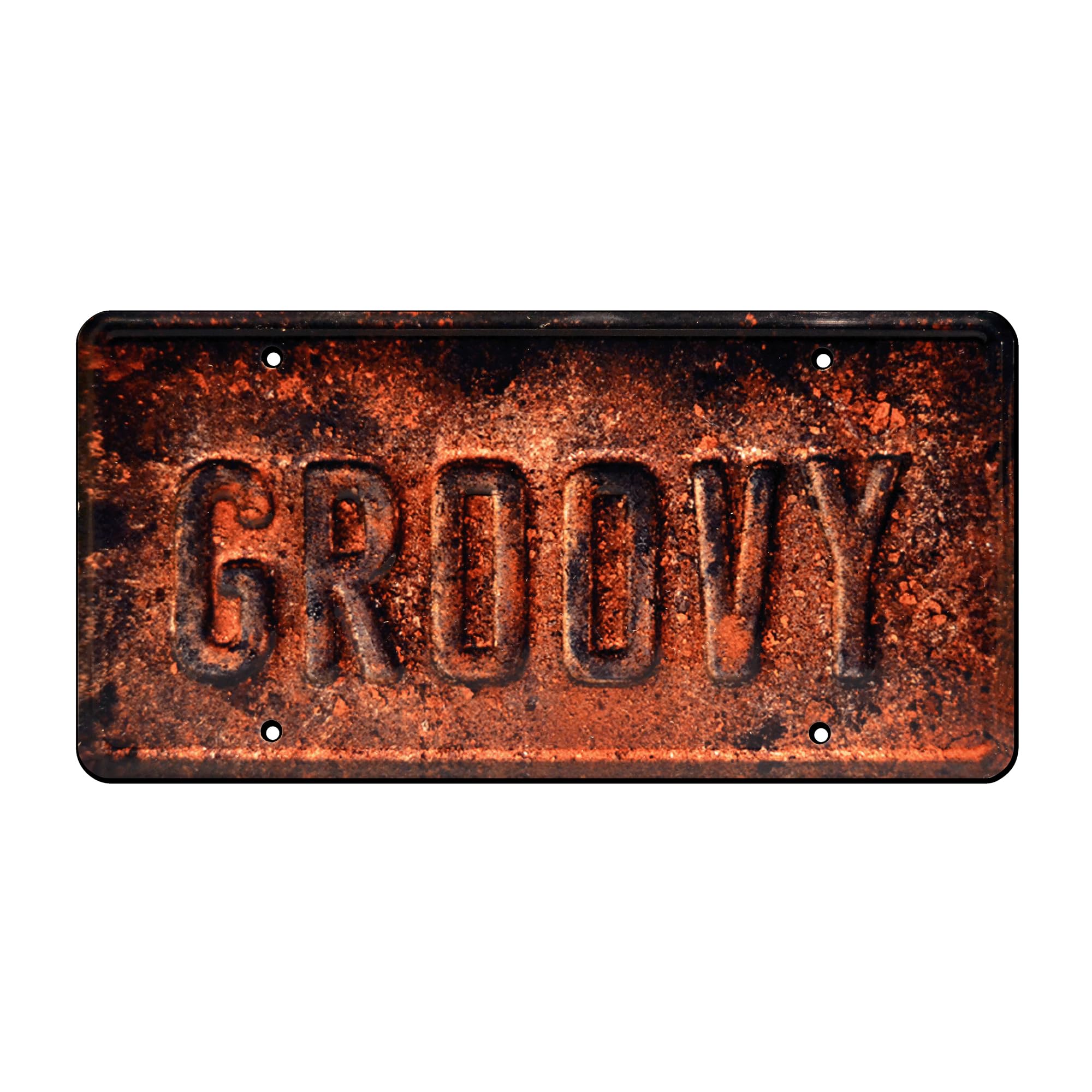 Celebrity Machines Ash Vs Evil Dead | Groovy | Metal Stamped License Plate