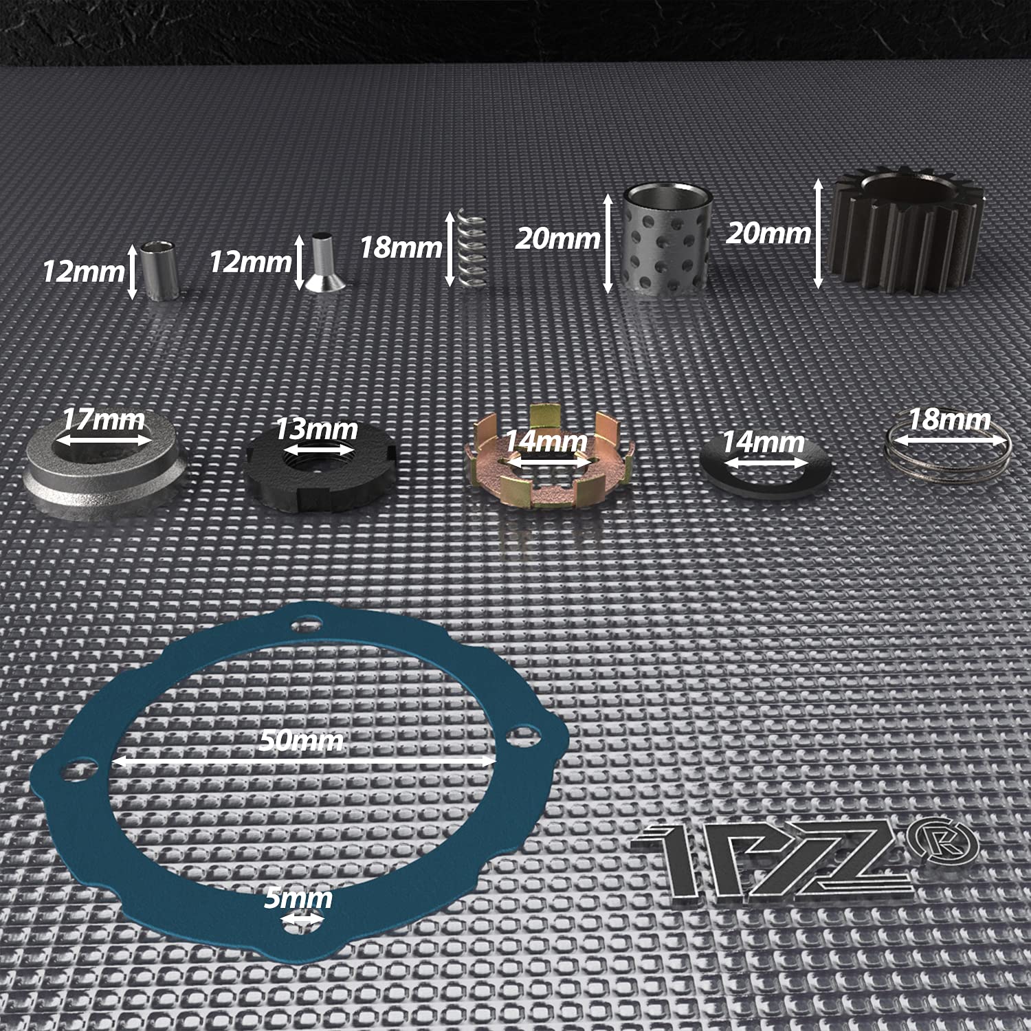 1Pz Ta1-17T 17 Teeth Semi Automatic Clutch Assembly For 50Cc 110Cc 125Cc 135Cc Atv Quad Go Kart Dirt Bike Roketa Kazuma Jcl Nst Sunl Taotao