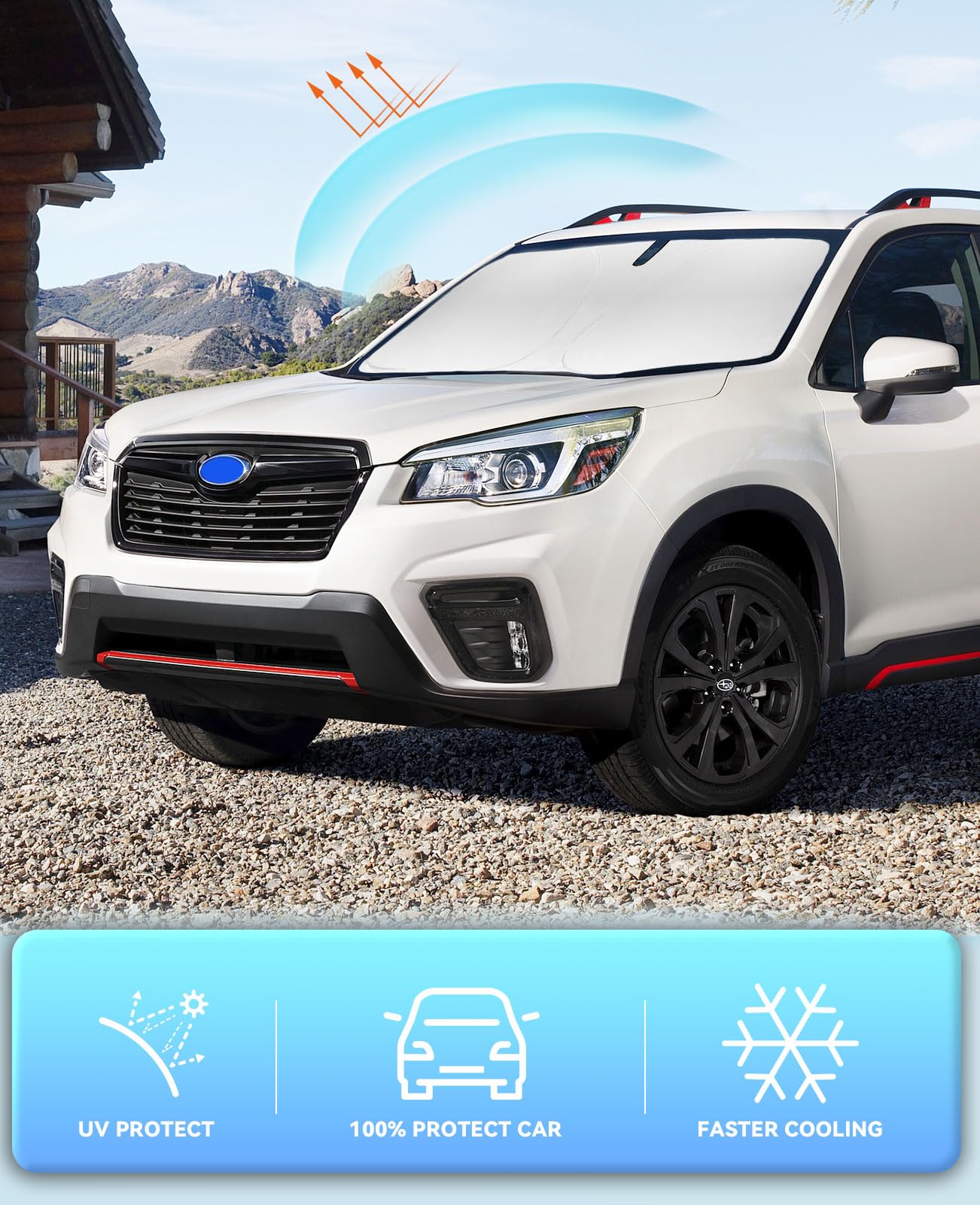 Sun Shade For Forester 2013-2018 Windshield Sunshade For Subaru Forester 2017 2016 Windshield Cover Window Shields Fit Forester