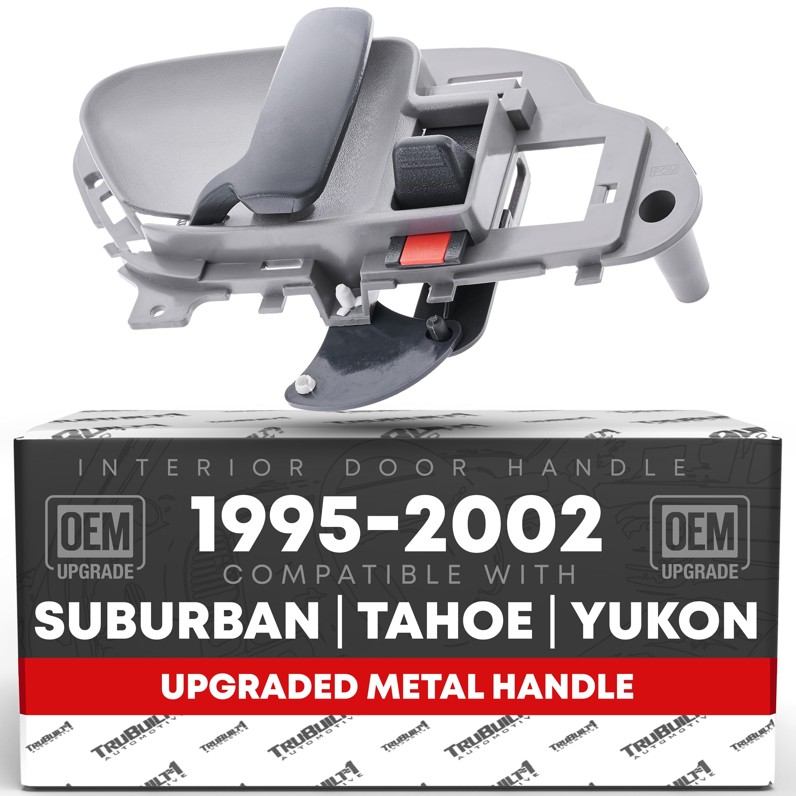 Interior Front & Rear Driver Door Handle - Compatible with 1988-2000 Chevrolet GMC C1500, K1500, C2500, K2500, K3500, 92-94 Blaz