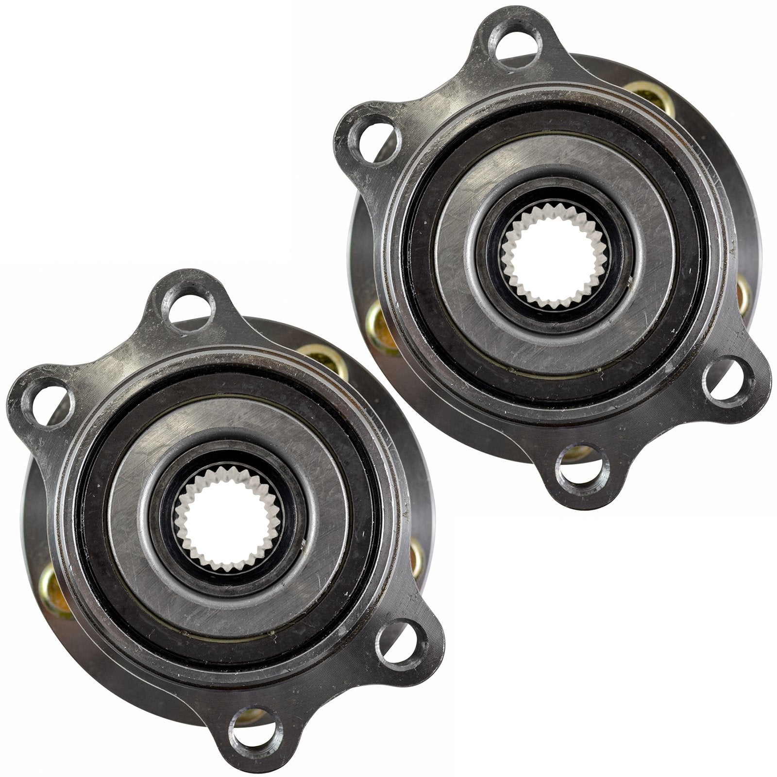 Trq Rear Wheel Hub Bearings Assembly Set Compatible With 2005-2009 Subaru Legacy Outback