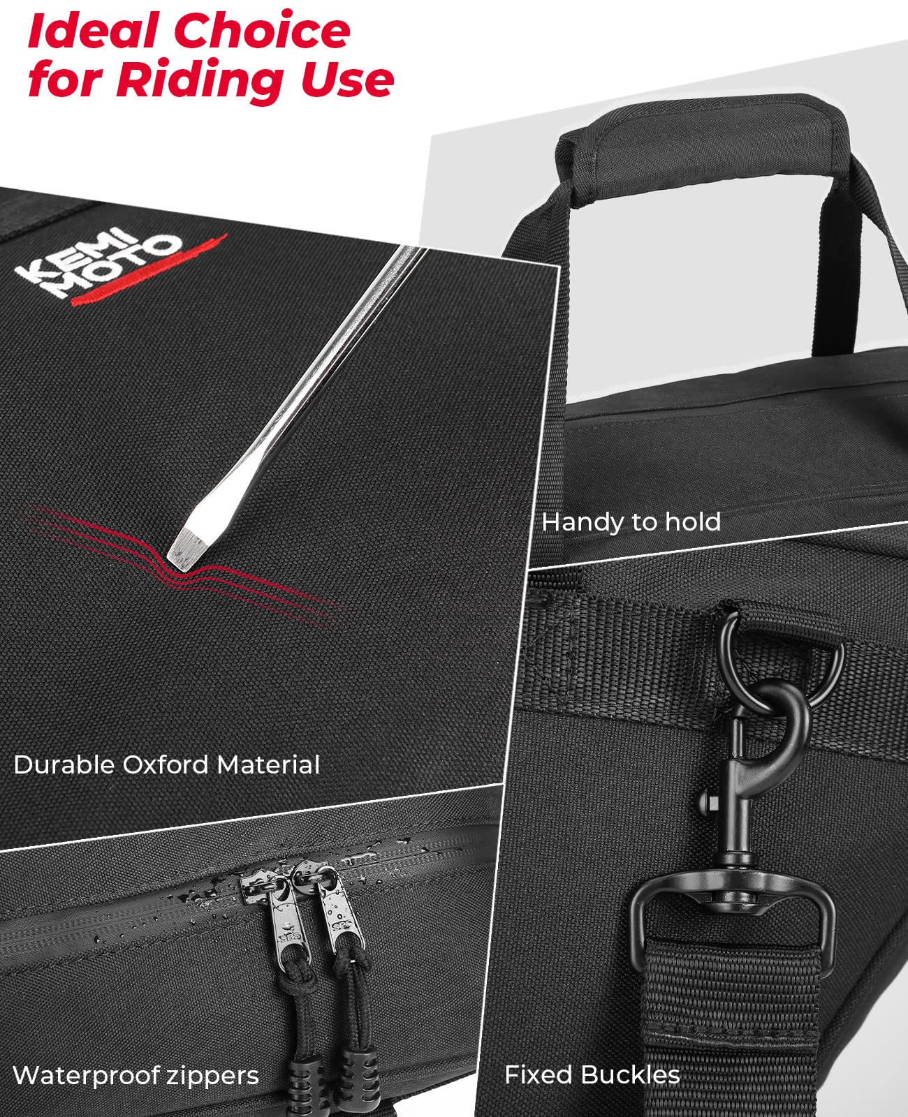 Kemimoto Street Glide Saddlebag Liners, 1 Pair Of Motorcycle Hard Saddle Bag Inserts For Electra Glide Road King 1700 Royal Star