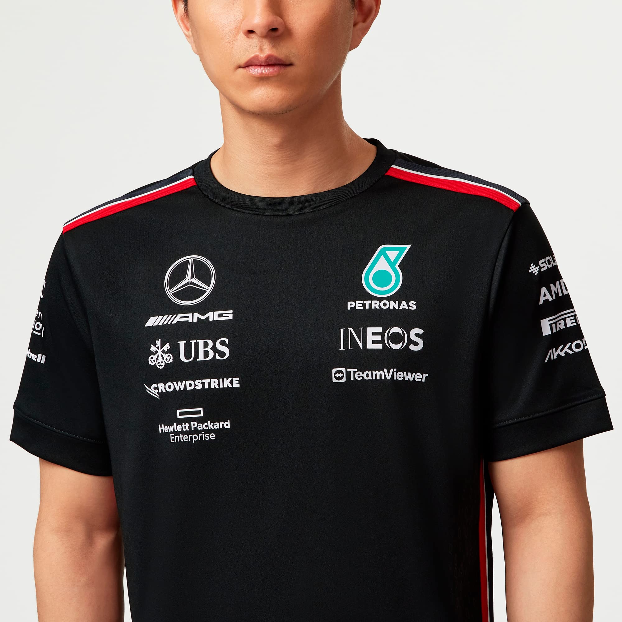 Mercedes Amg Petronas Formula One Team - 2023 Team T-Shirt - Black - Men - Size: L